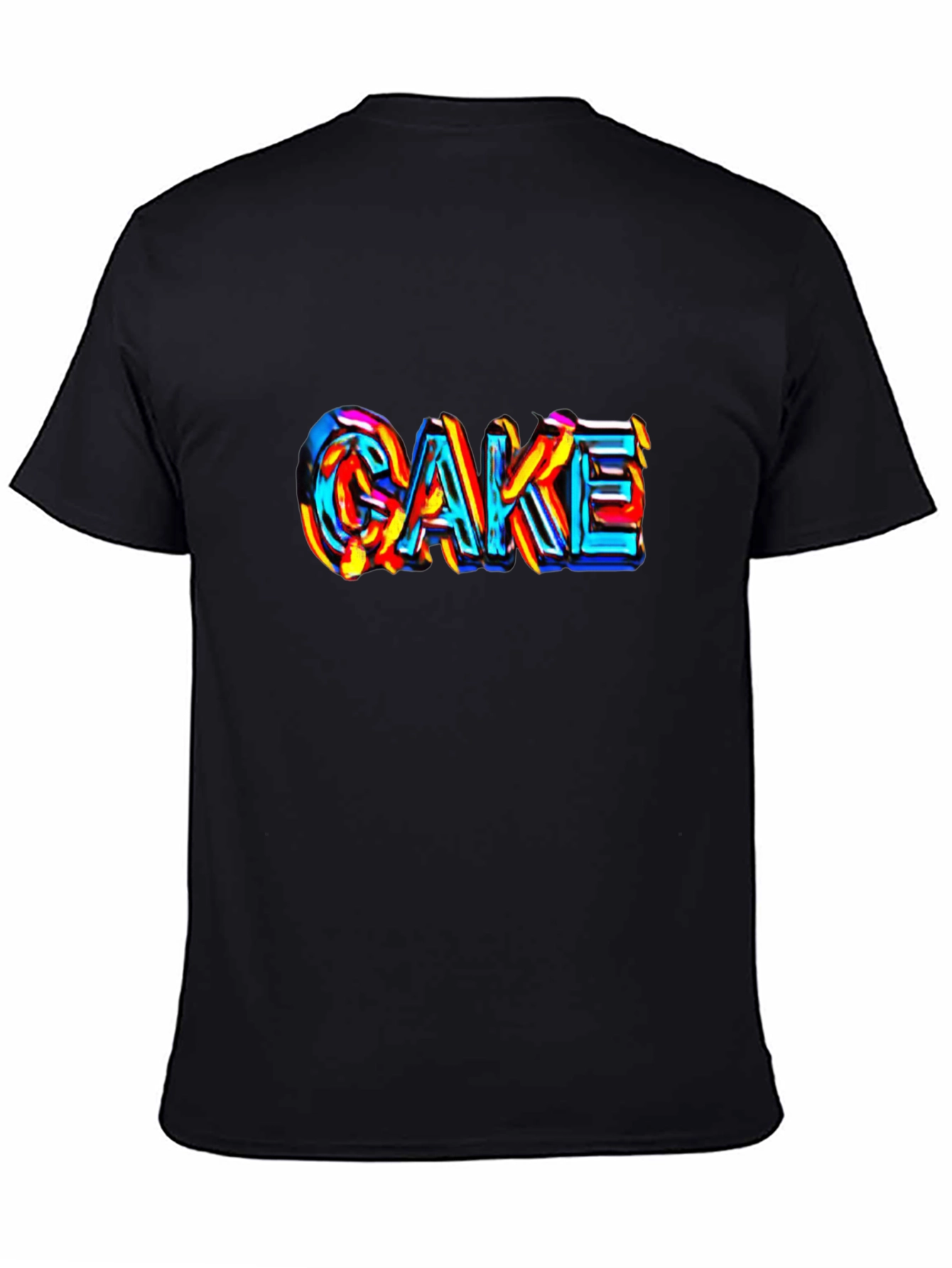 Cake Graphic Tee - Unique Colorful Design