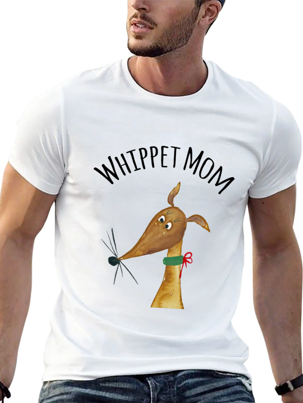 Whippet Mom Graphic Tee - Dog Lover Gift