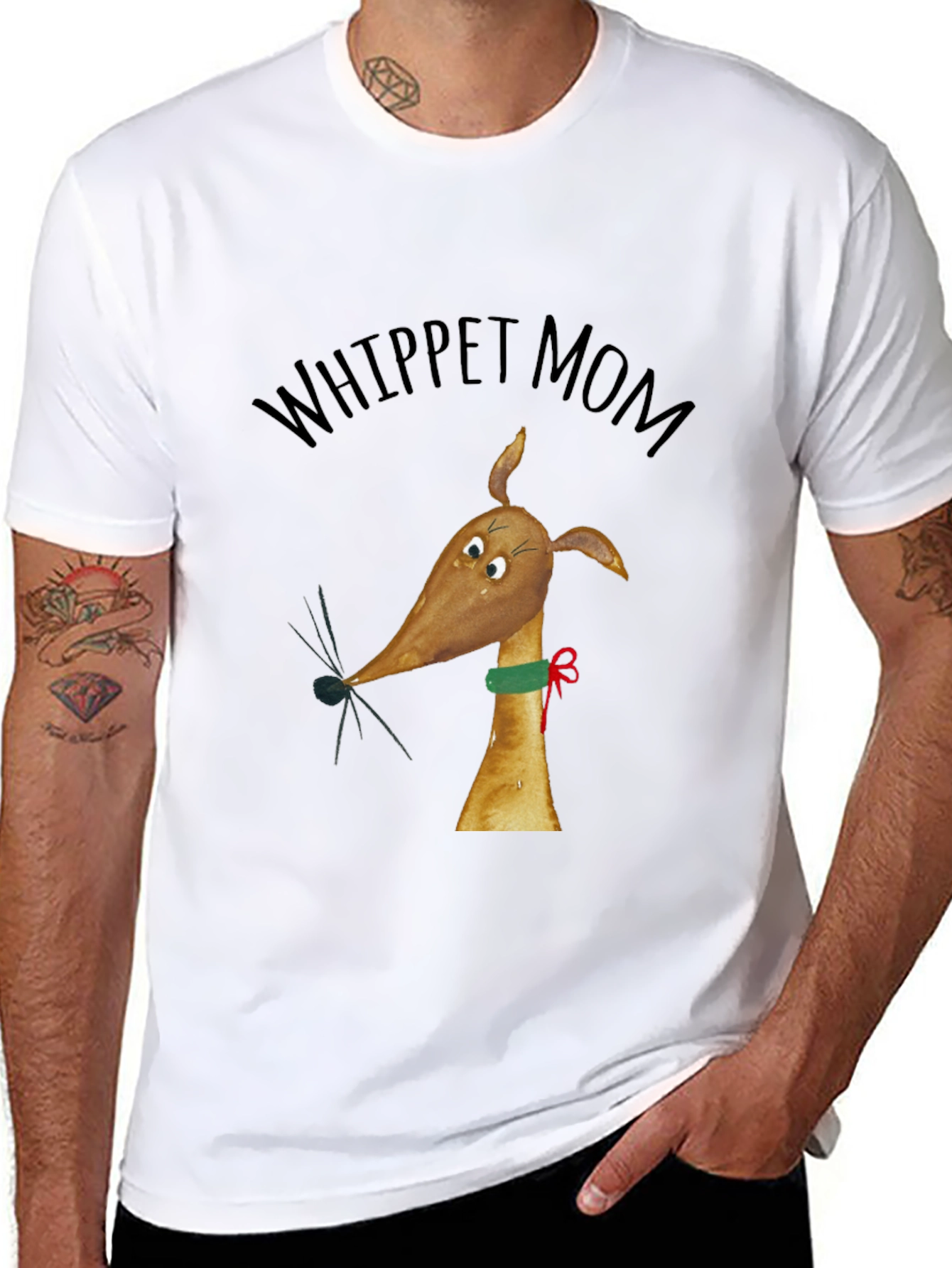 Whippet Mom Graphic Tee - Dog Lover Gift
