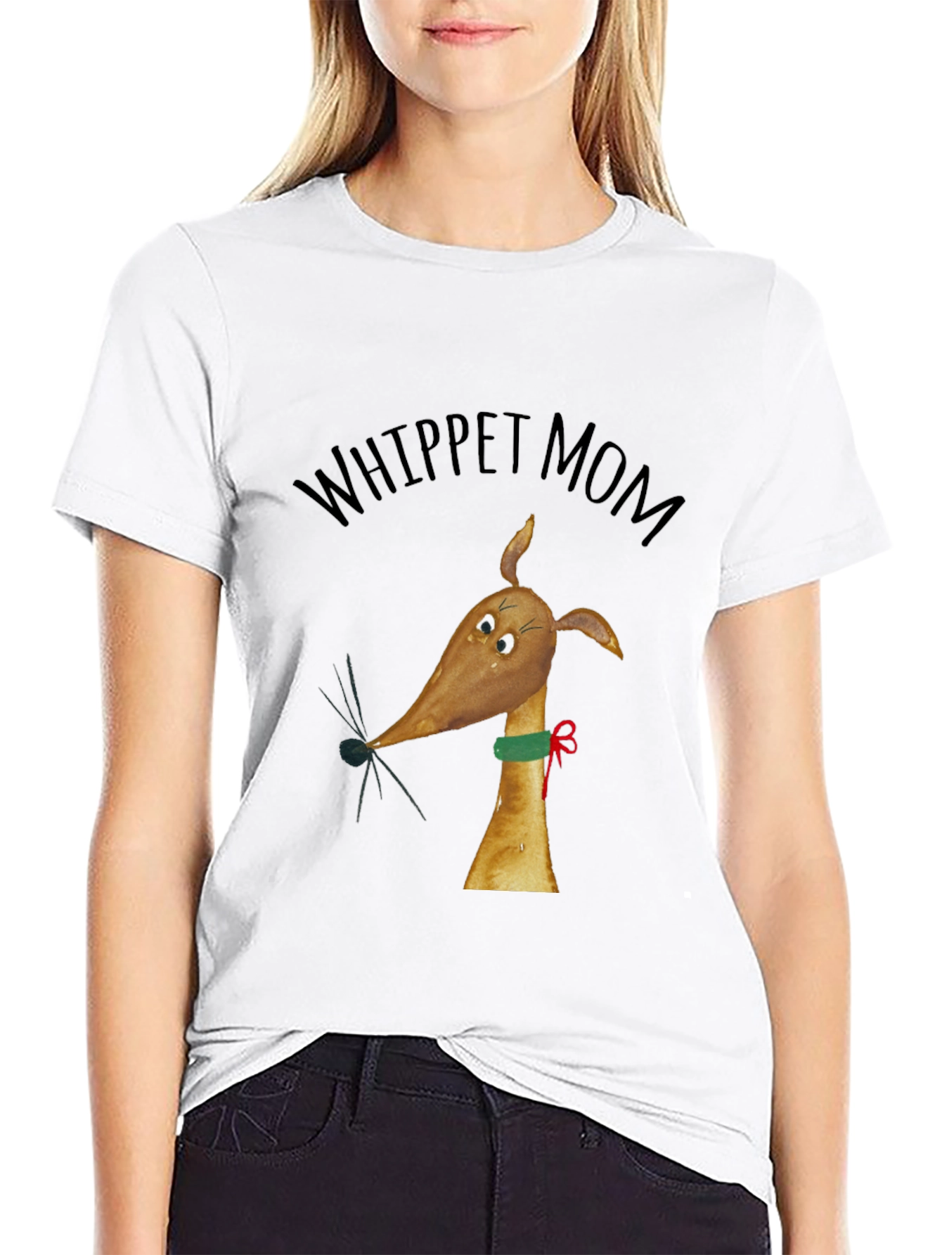 Whippet Mom Graphic Tee - Dog Lover Gift