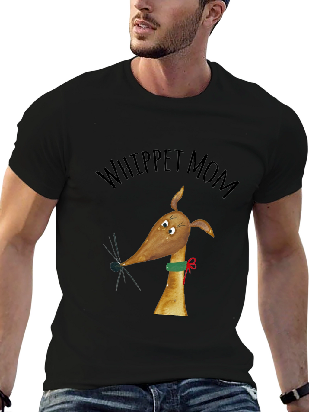 Whippet Mom Graphic Tee - Dog Lover Gift