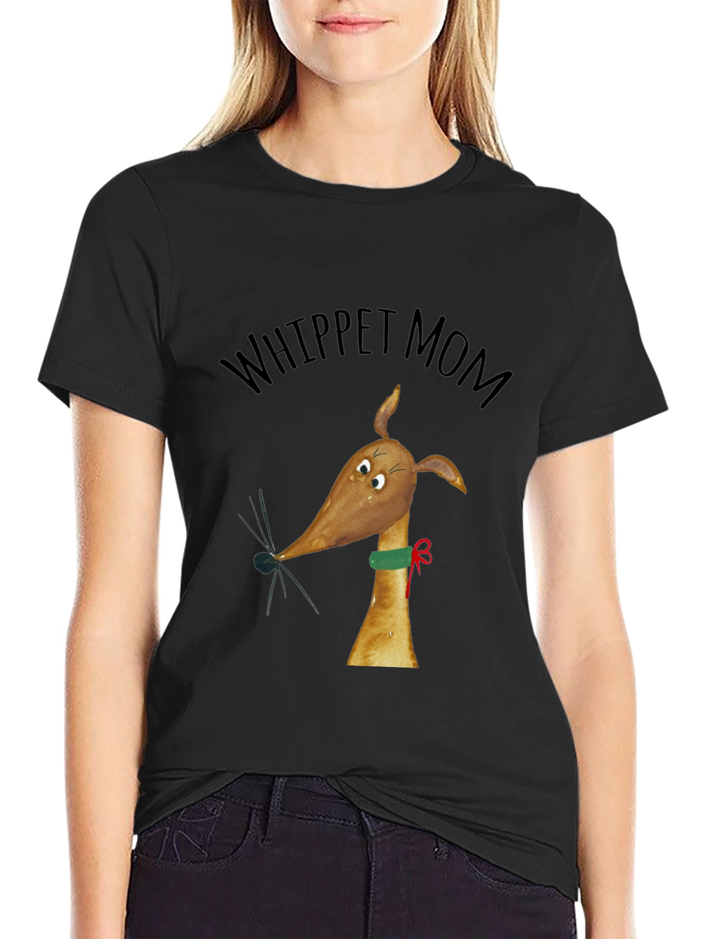 Whippet Mom Graphic Tee - Dog Lover Gift