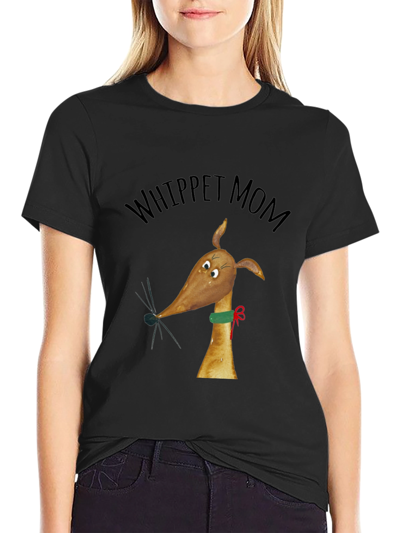 Whippet Mom Graphic Tee - Dog Lover Gift