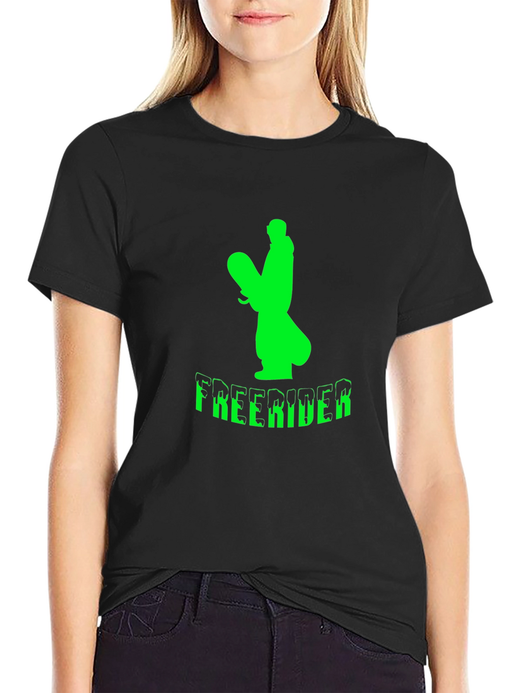 Freerider Graphic T-Shirt - Black Cotton Tee