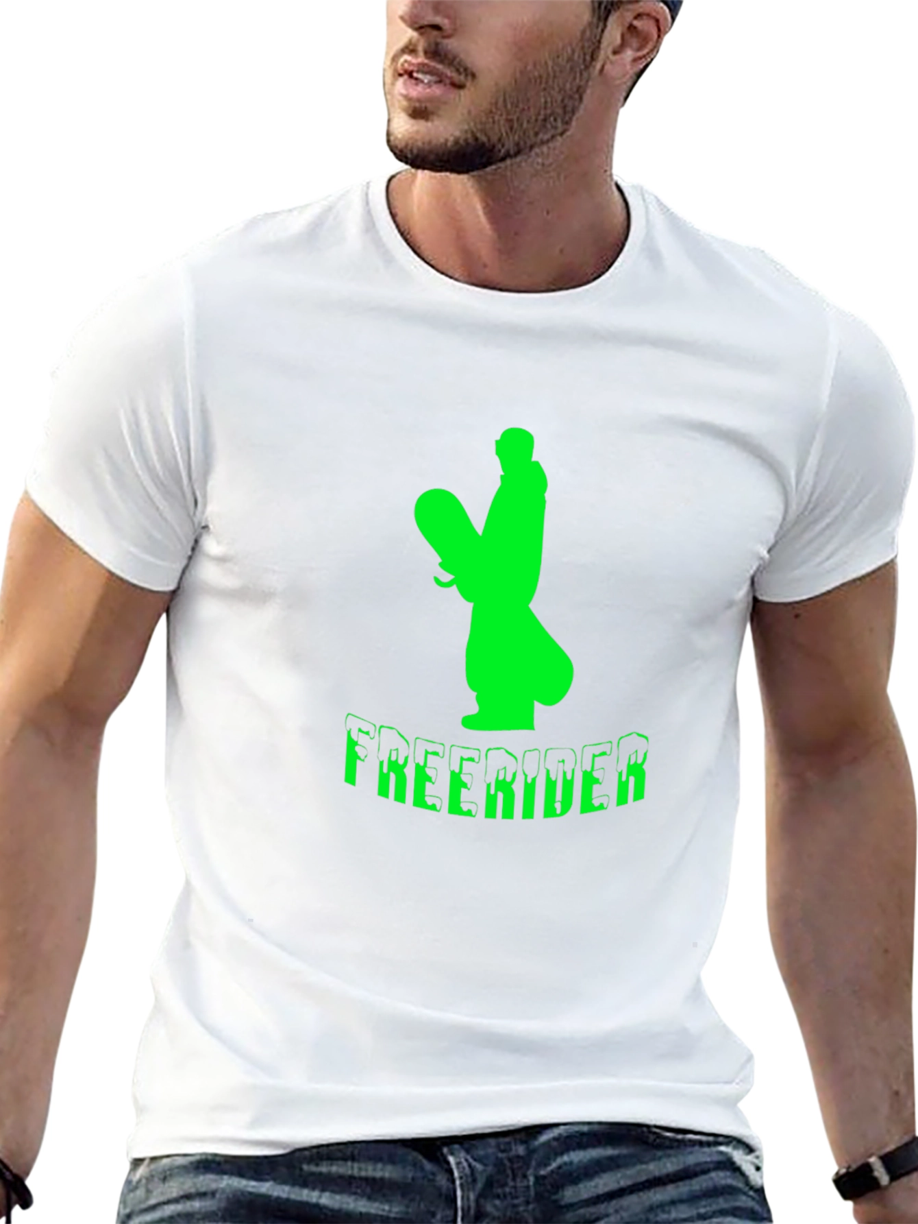 Freerider Graphic T-Shirt - Black Cotton Tee