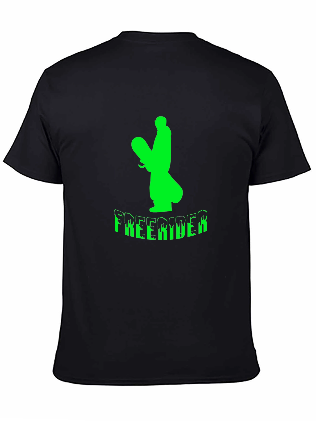Freerider Graphic T-Shirt - Black Cotton Tee