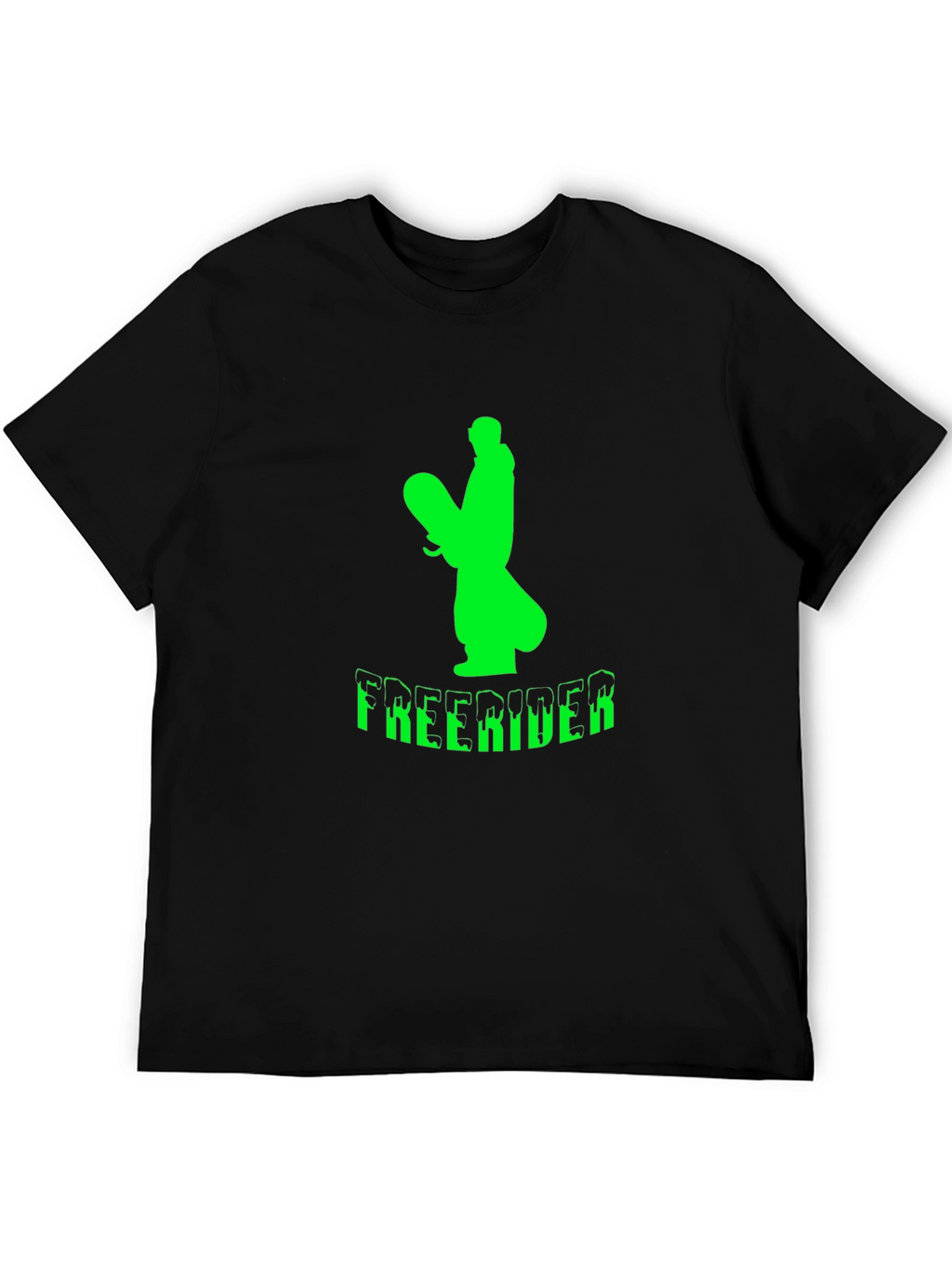 Freerider Graphic T-Shirt - Black Cotton Tee