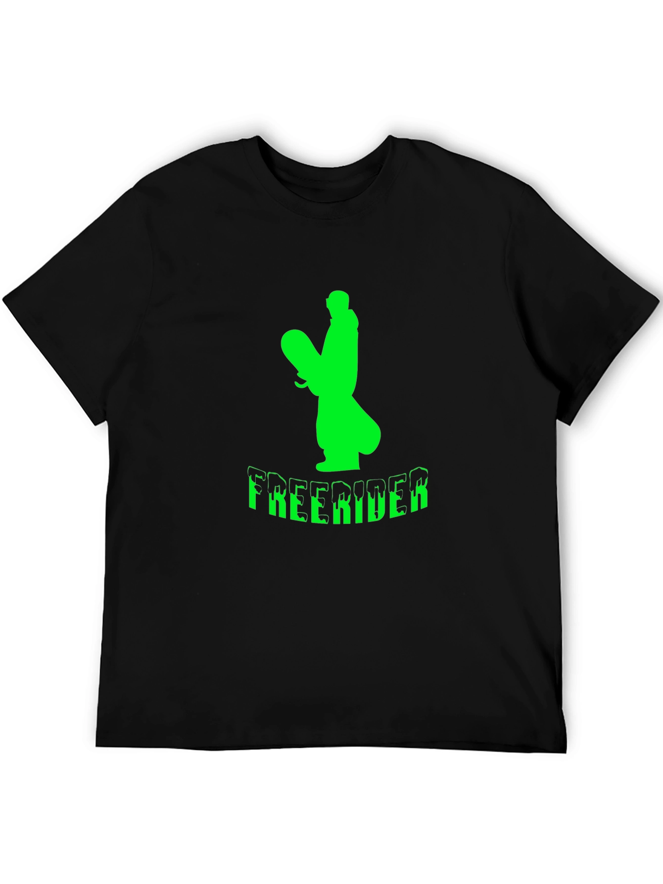 Freerider Graphic T-Shirt - Black Cotton Tee