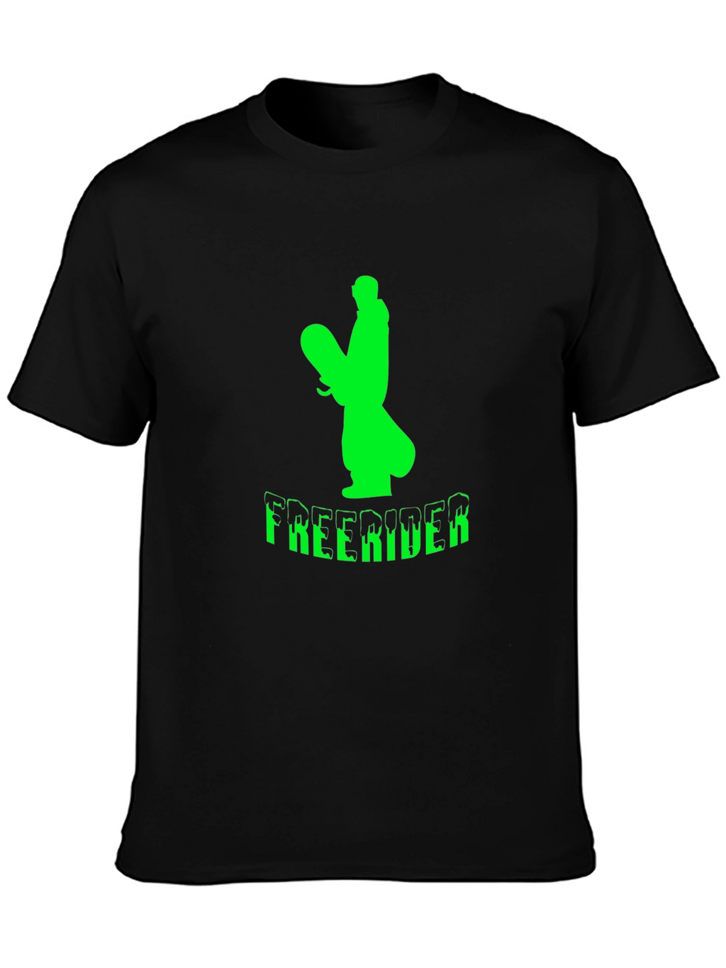 Freerider Graphic T-Shirt - Black Cotton Tee