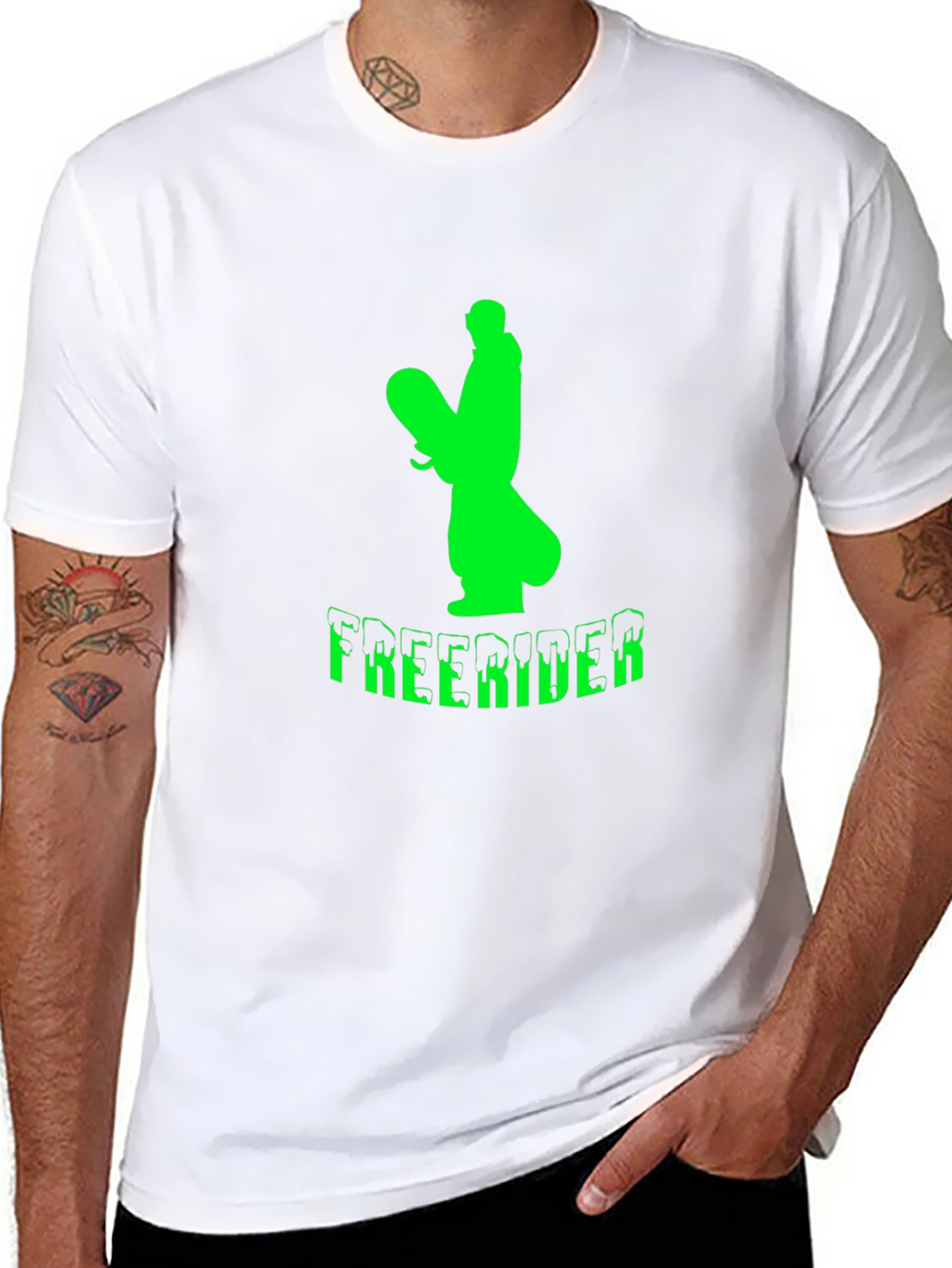 Freerider Graphic T-Shirt - Black Cotton Tee