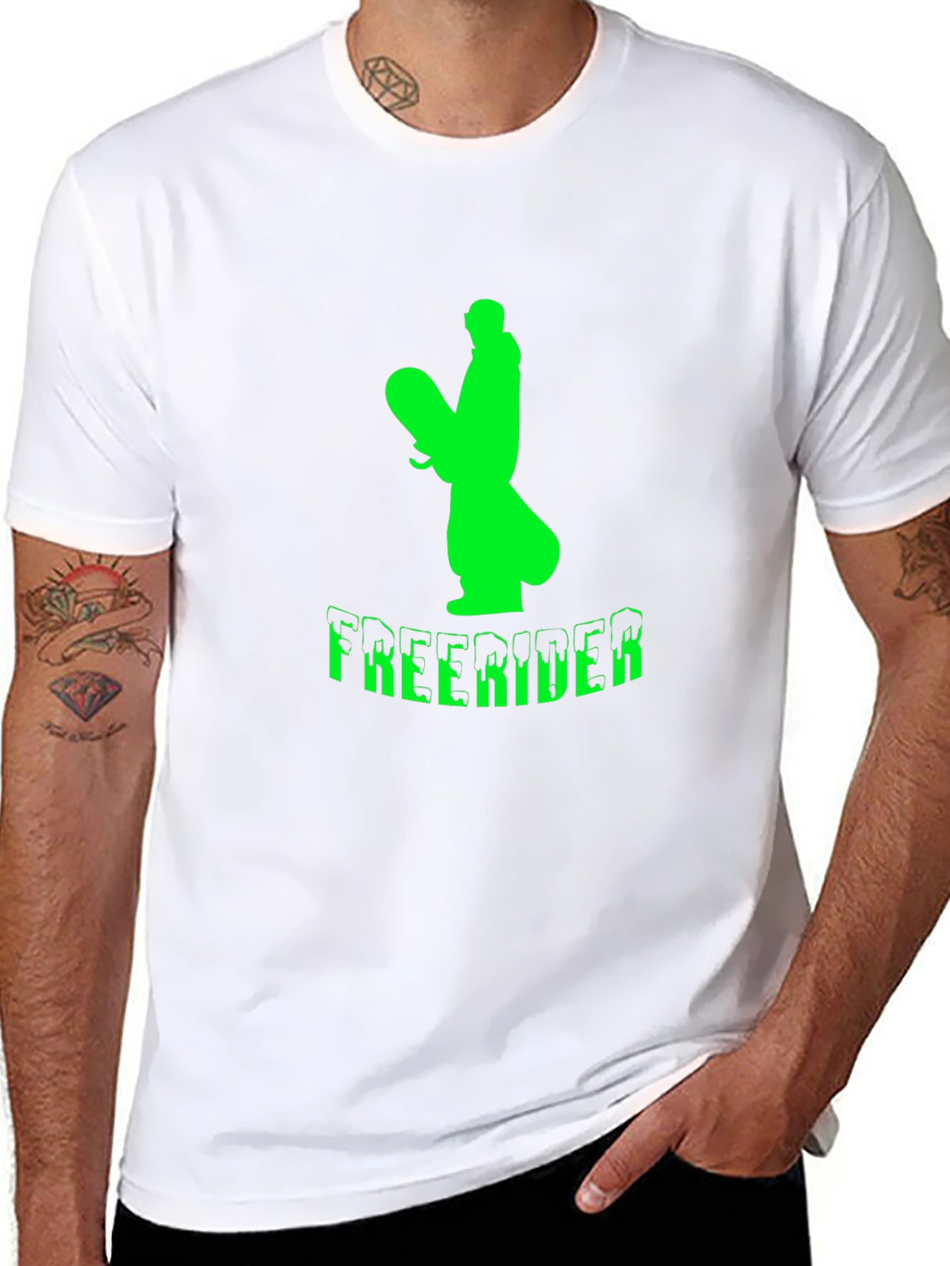 Freerider Graphic T-Shirt - Black Cotton Tee