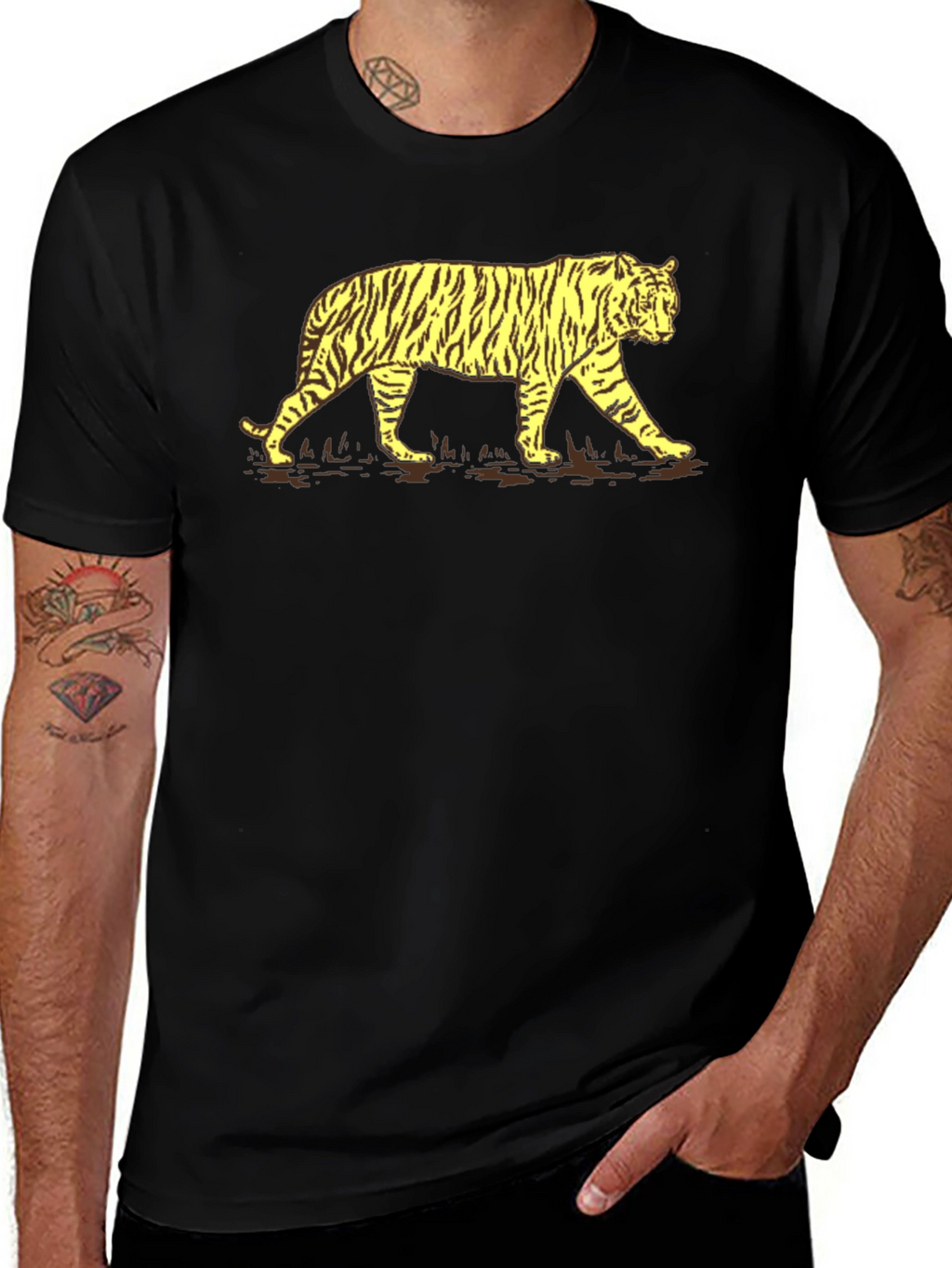 Tiger Graphic T-Shirt - Bold Animal Print Tee