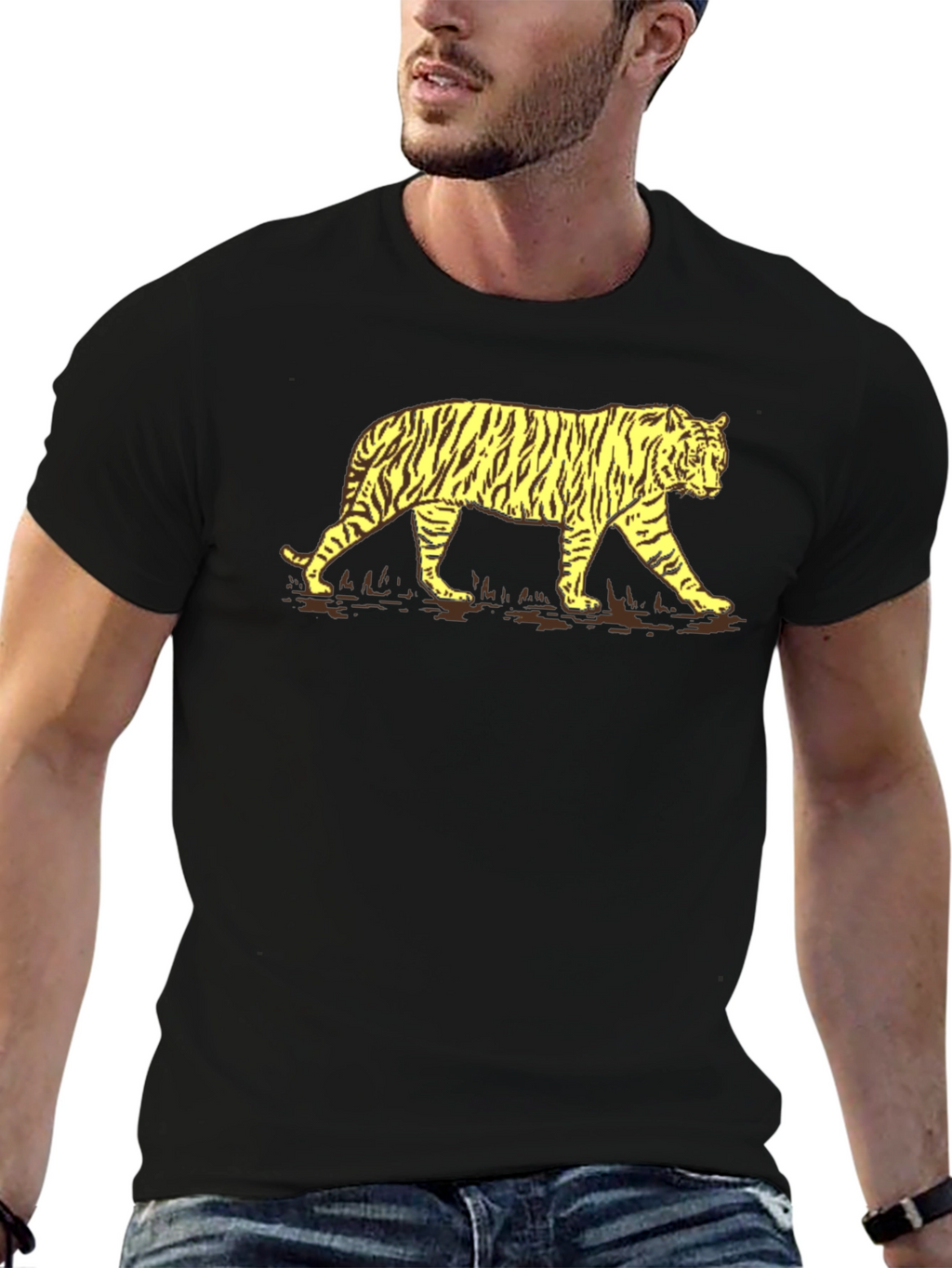 Tiger Graphic T-Shirt - Bold Animal Print Tee