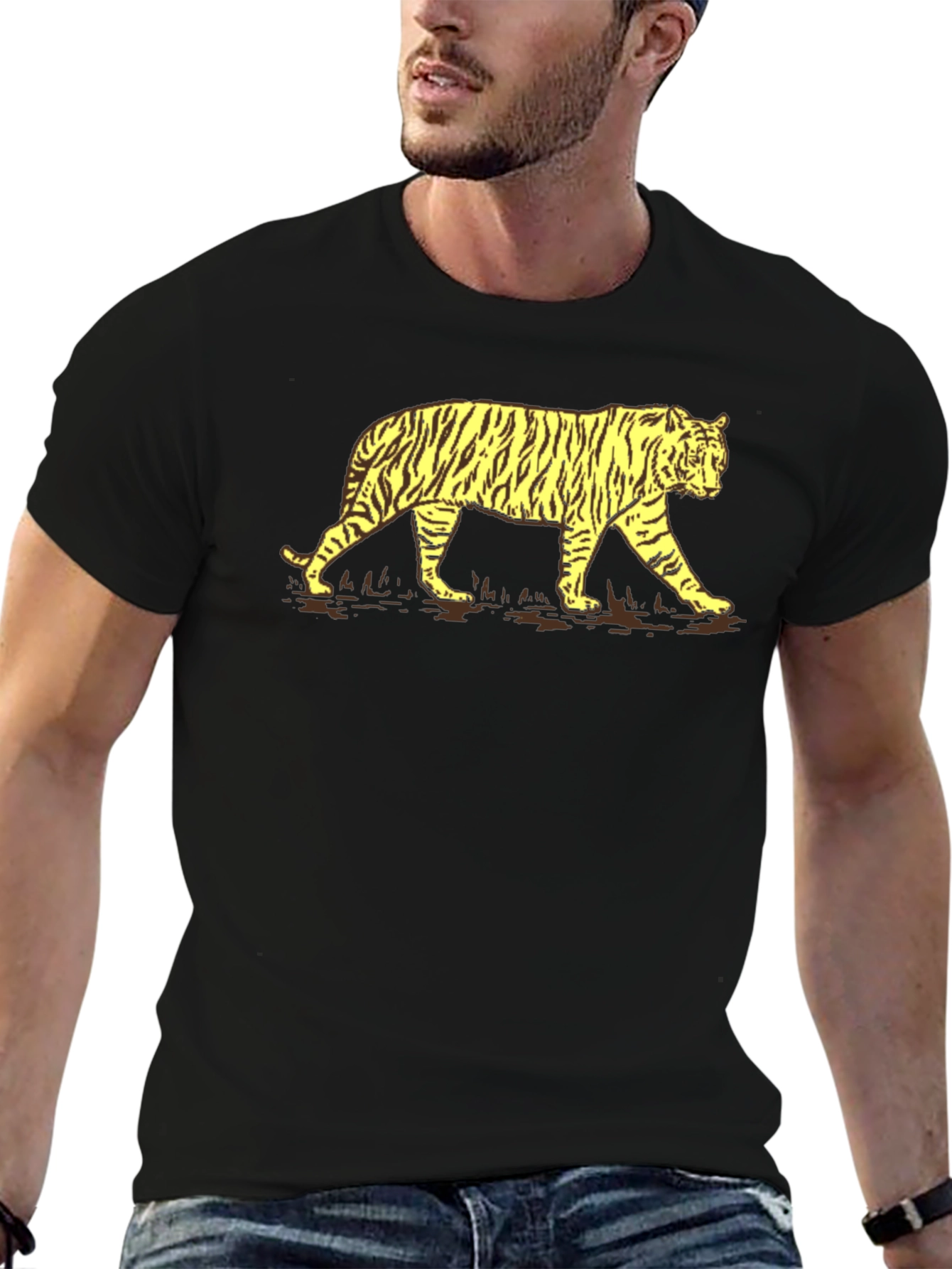 Tiger Graphic T-Shirt - Bold Animal Print Tee