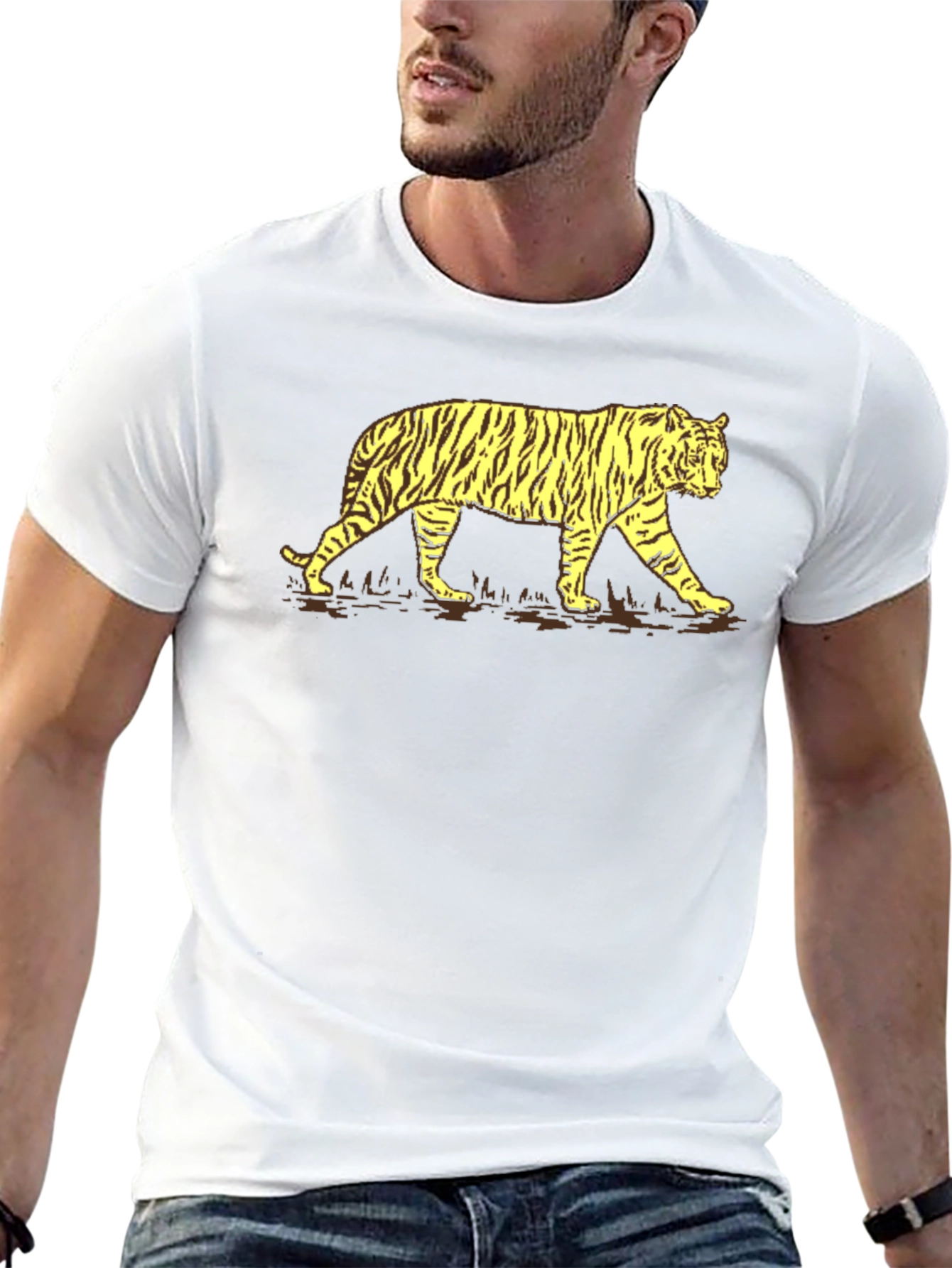 Tiger Graphic T-Shirt - Bold Animal Print Tee