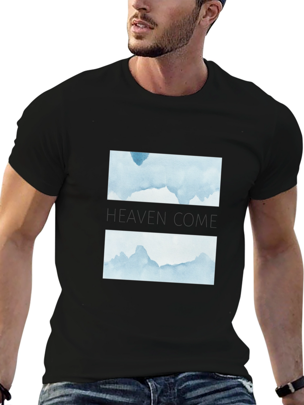 Heaven Come Black Graphic Tee