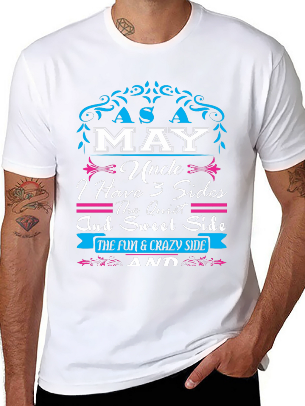 Funny Uncle T-Shirt - I Have 3 Sides