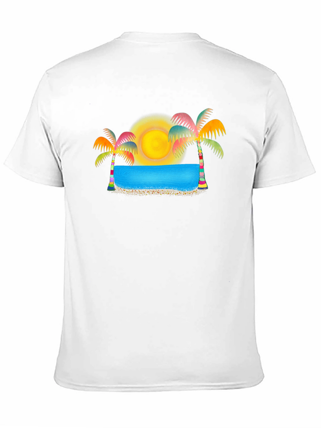 Tropical Paradise Black T-Shirt