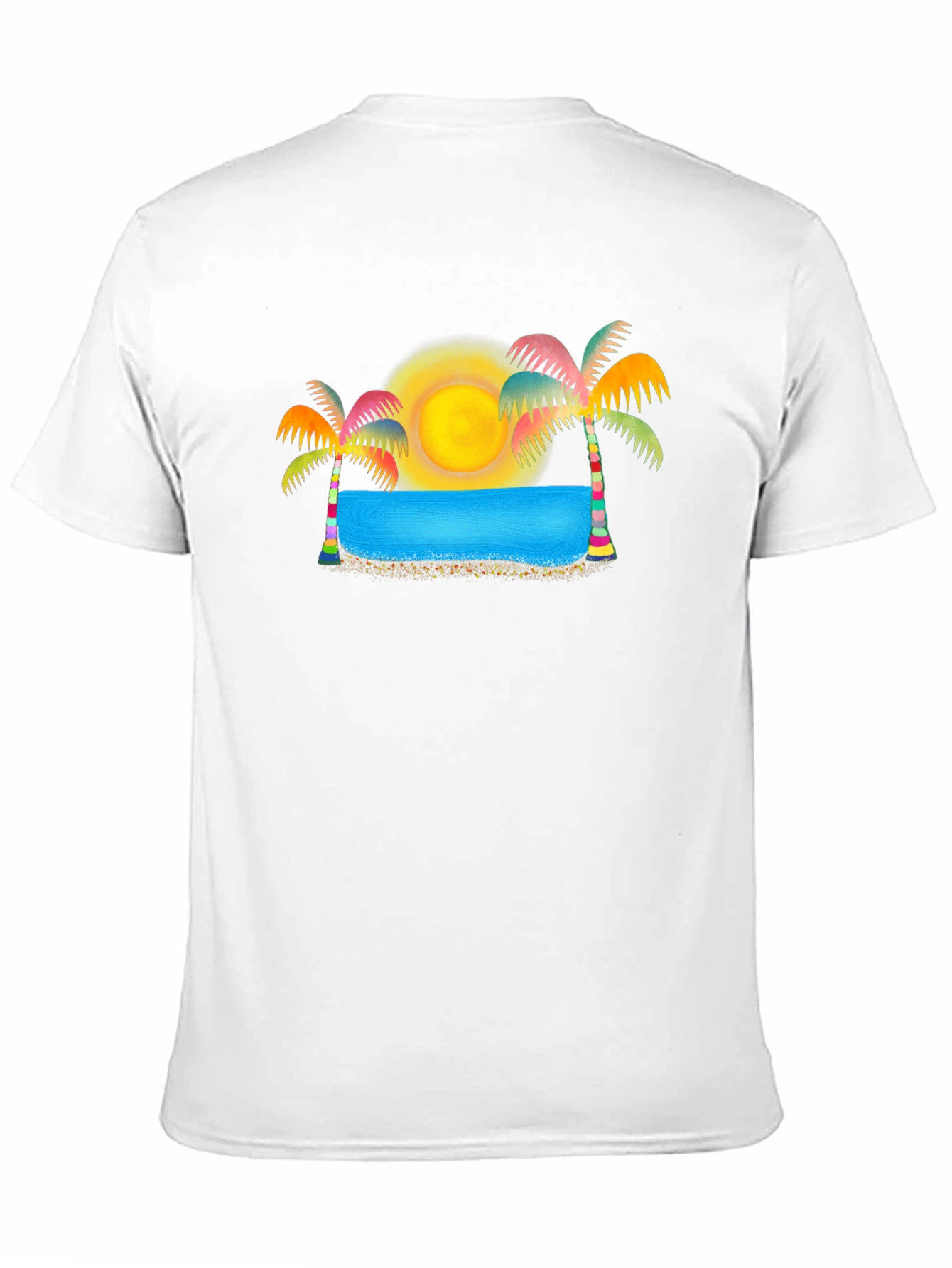 Tropical Paradise Black T-Shirt