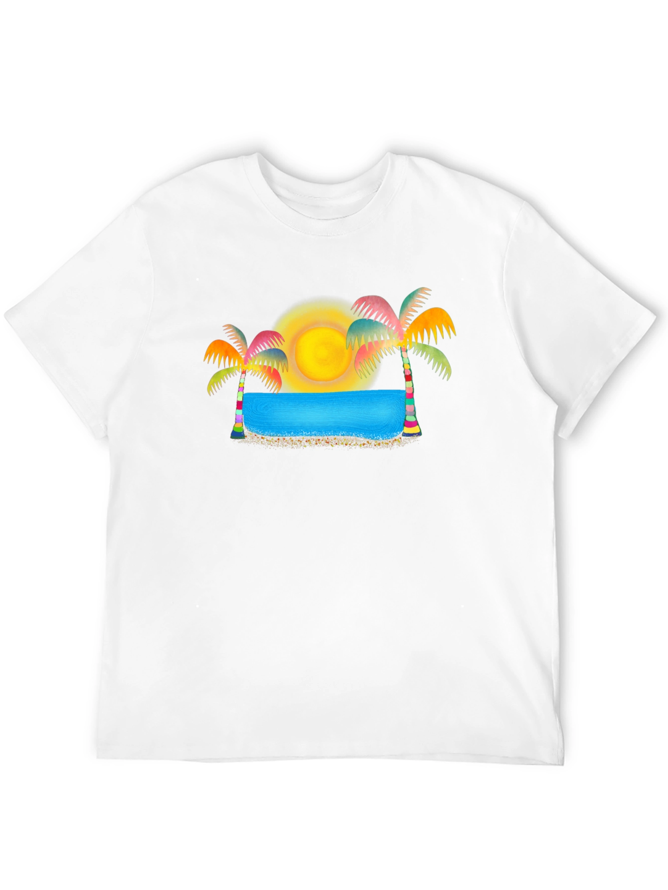 Tropical Paradise Black T-Shirt