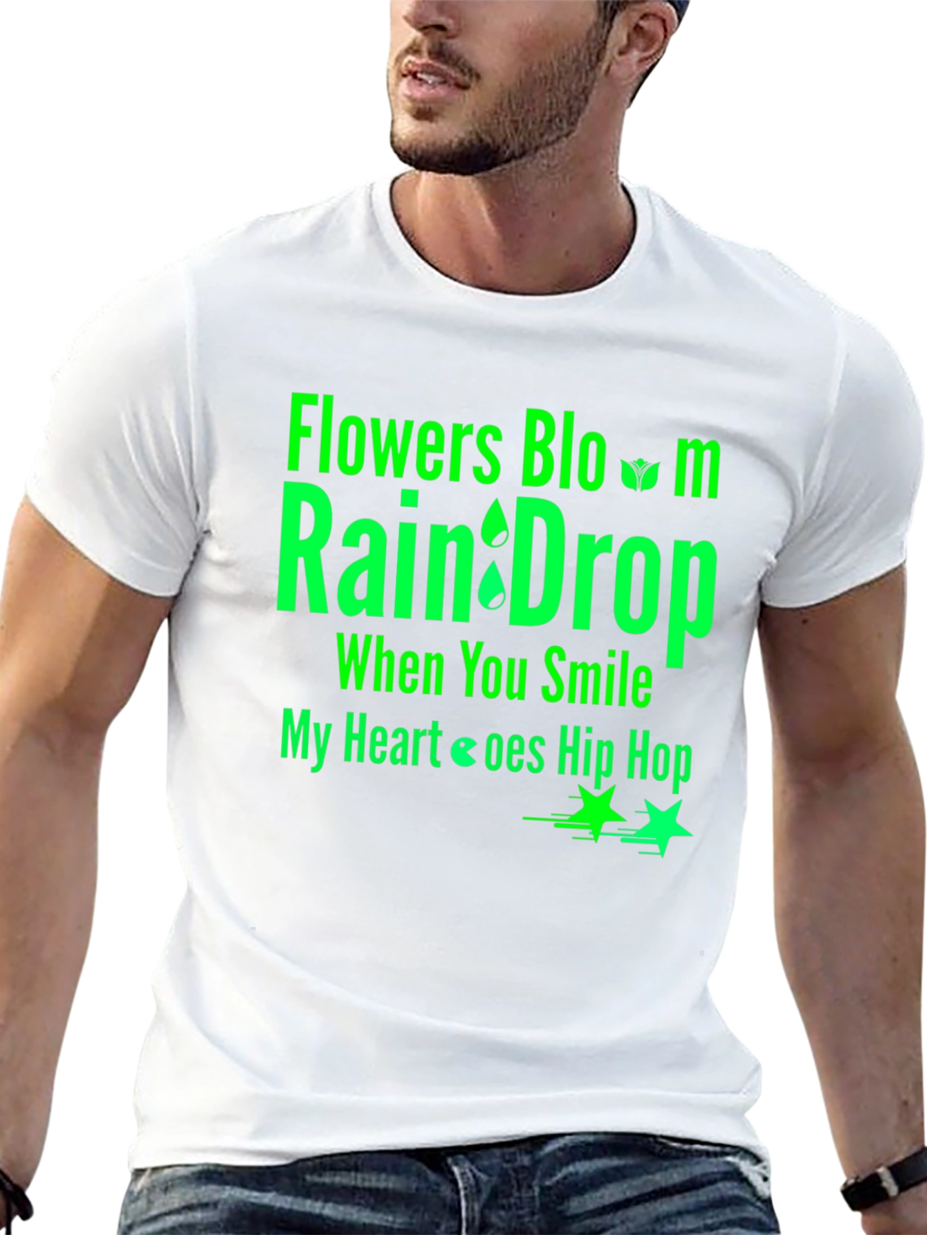 Flowers Bloom Raindrop T-Shirt