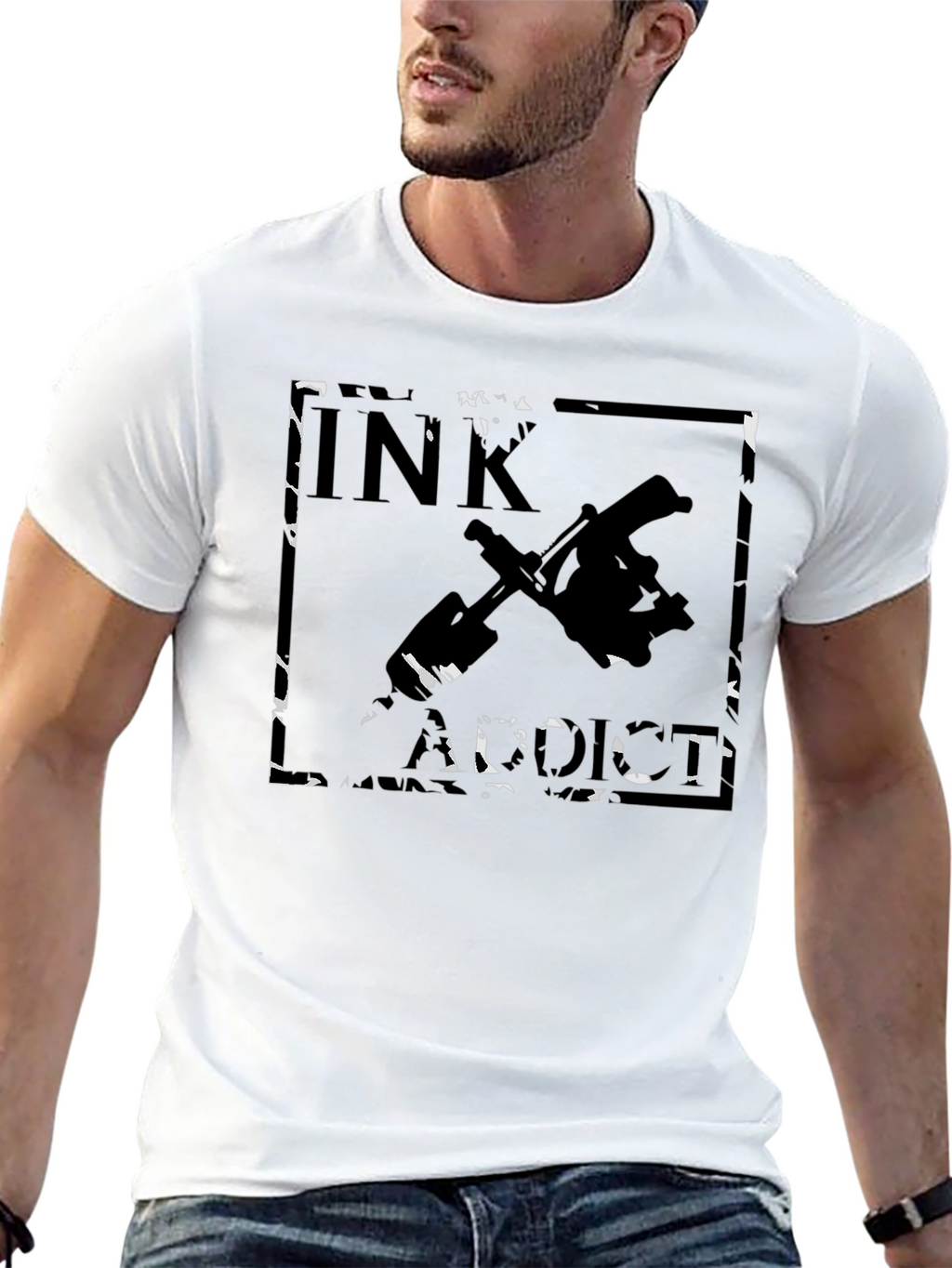 Ink Addict Black Graphic Tee