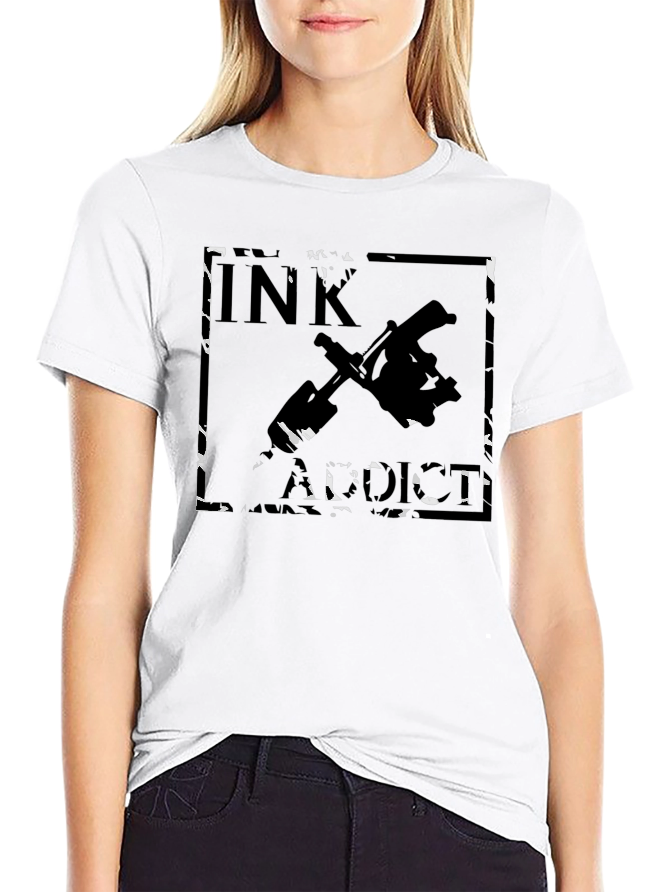 Ink Addict Black Graphic Tee
