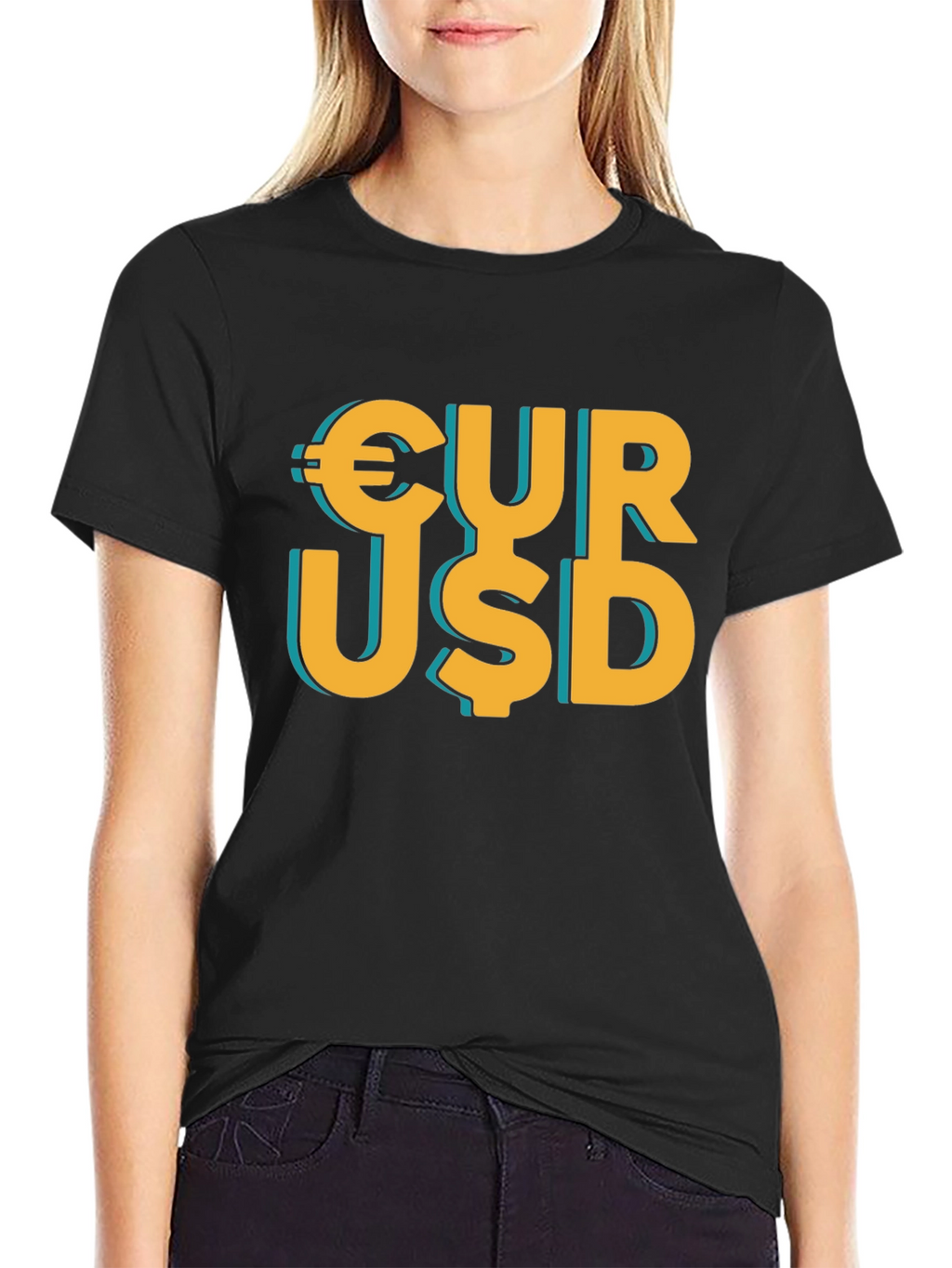 Currency Graphic T-Shirt - EUR USD Print