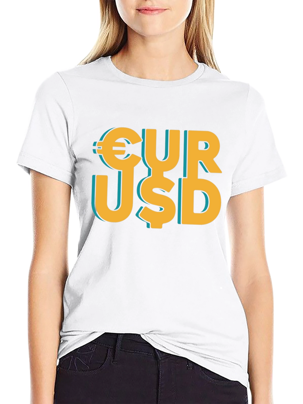 Currency Graphic T-Shirt - EUR USD Print
