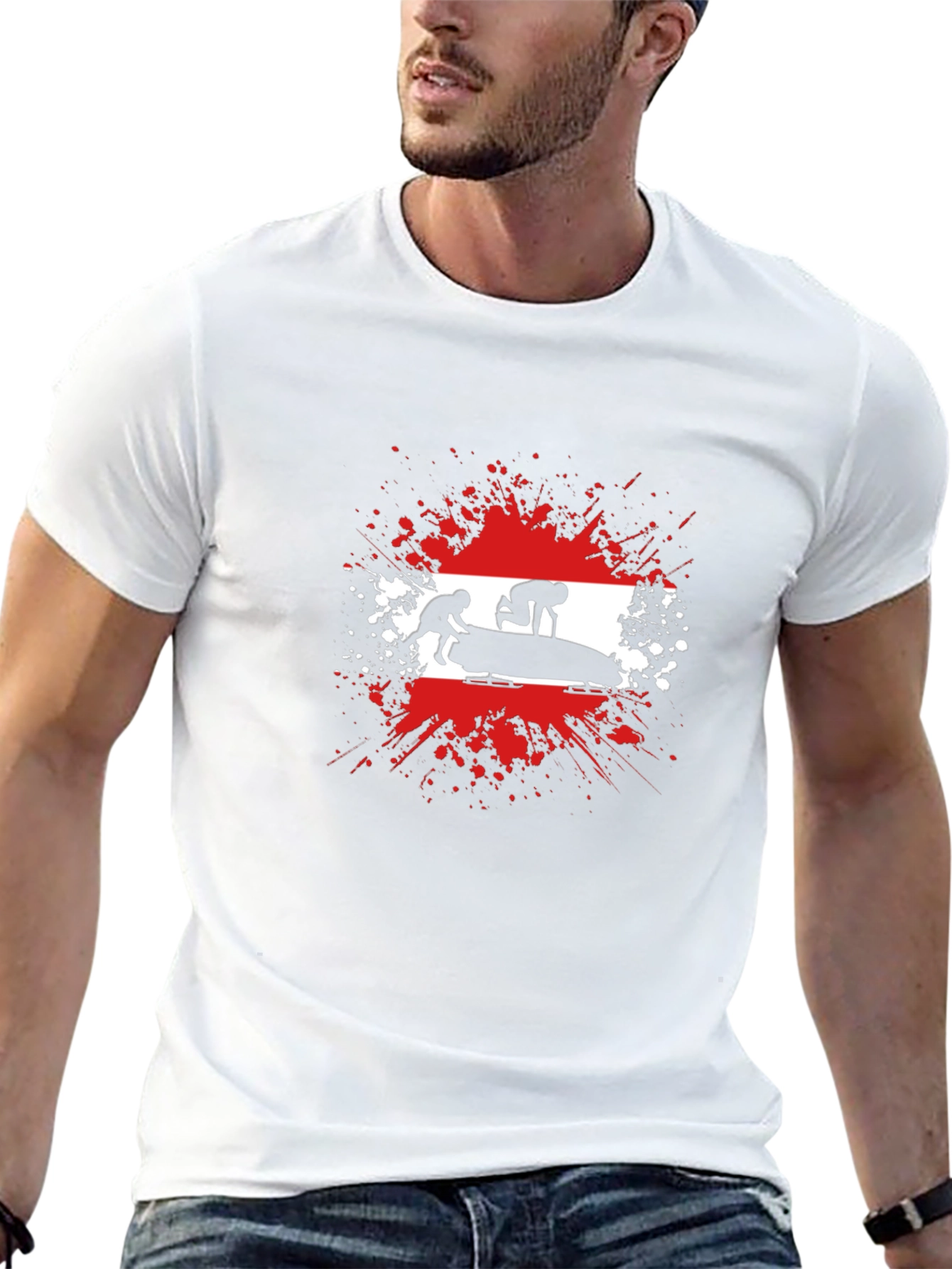 Austria Bobsled T-Shirt - Olympic Sports Tee