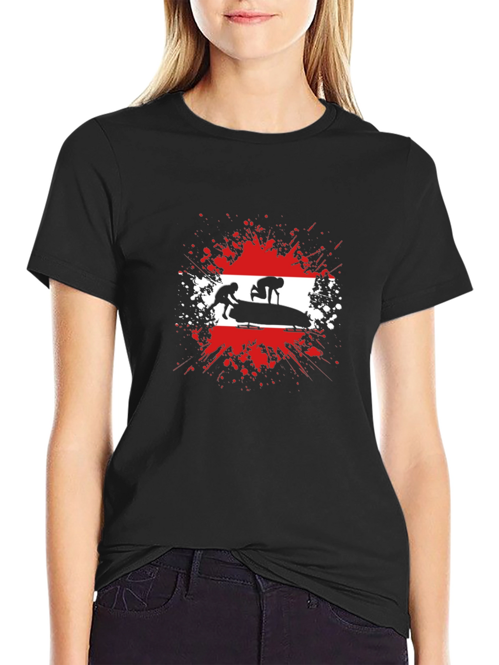 Austria Bobsled T-Shirt - Olympic Sports Tee