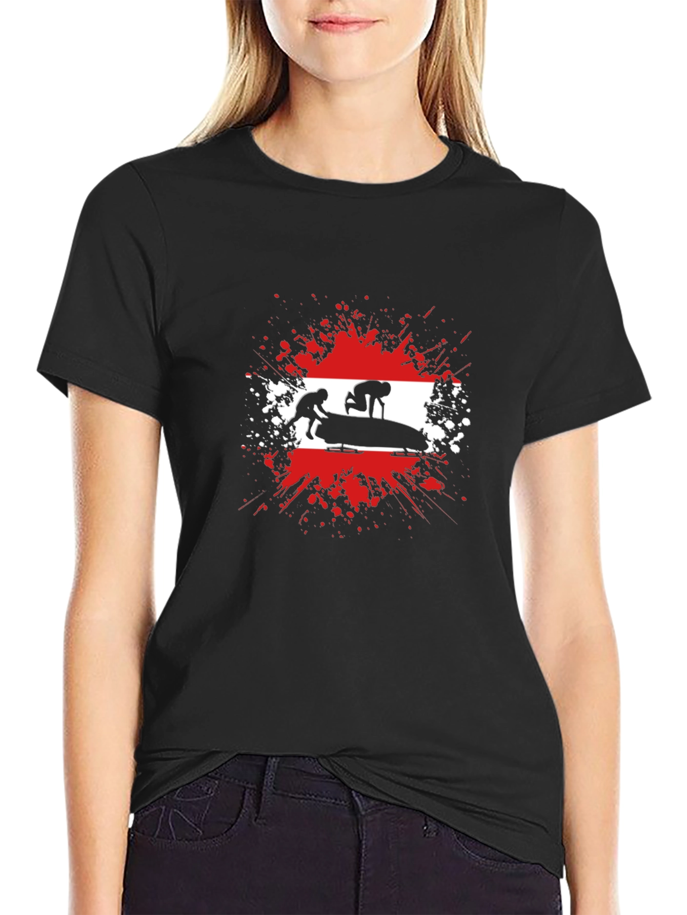 Austria Bobsled T-Shirt - Olympic Sports Tee