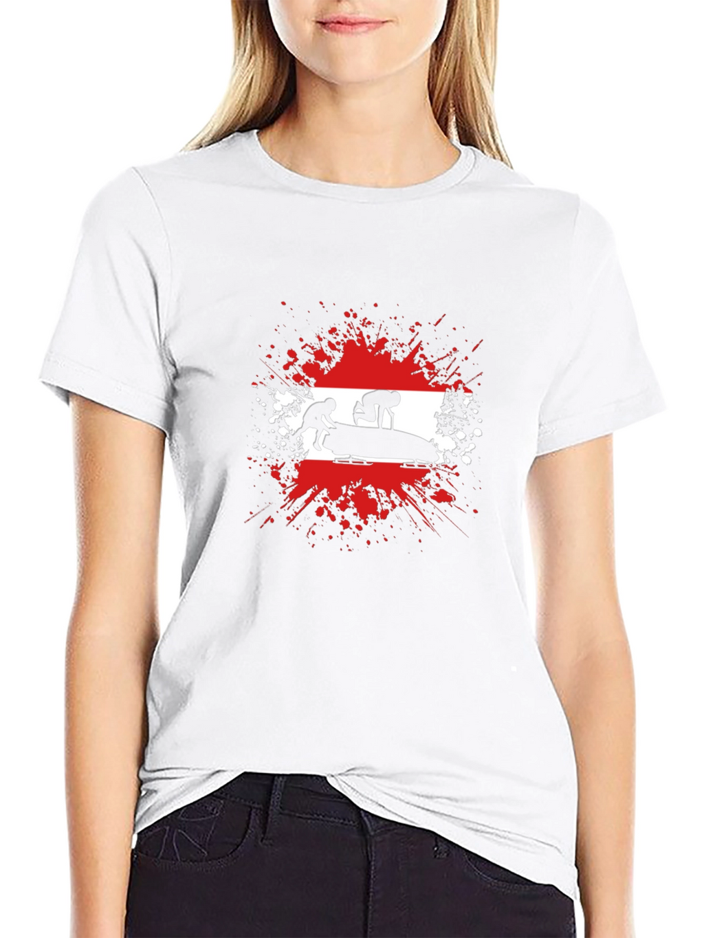 Austria Bobsled T-Shirt - Olympic Sports Tee