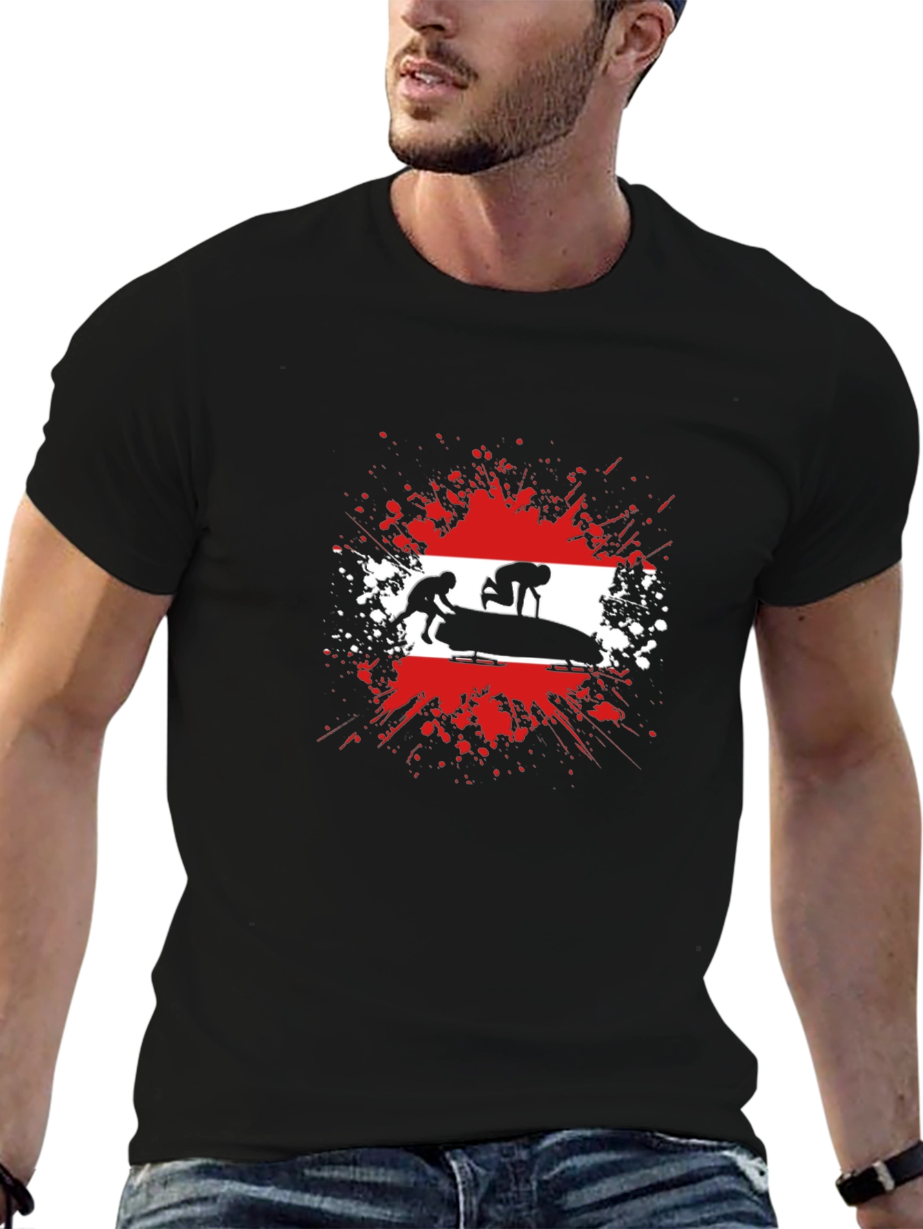 Austria Bobsled T-Shirt - Olympic Sports Tee