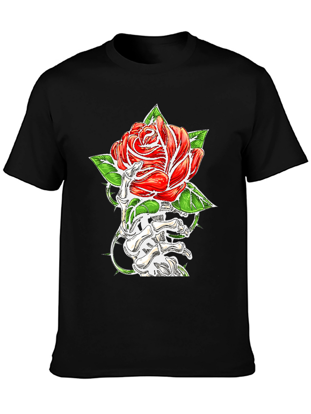 Rose & Bone Hand Graphic Black T-Shirt