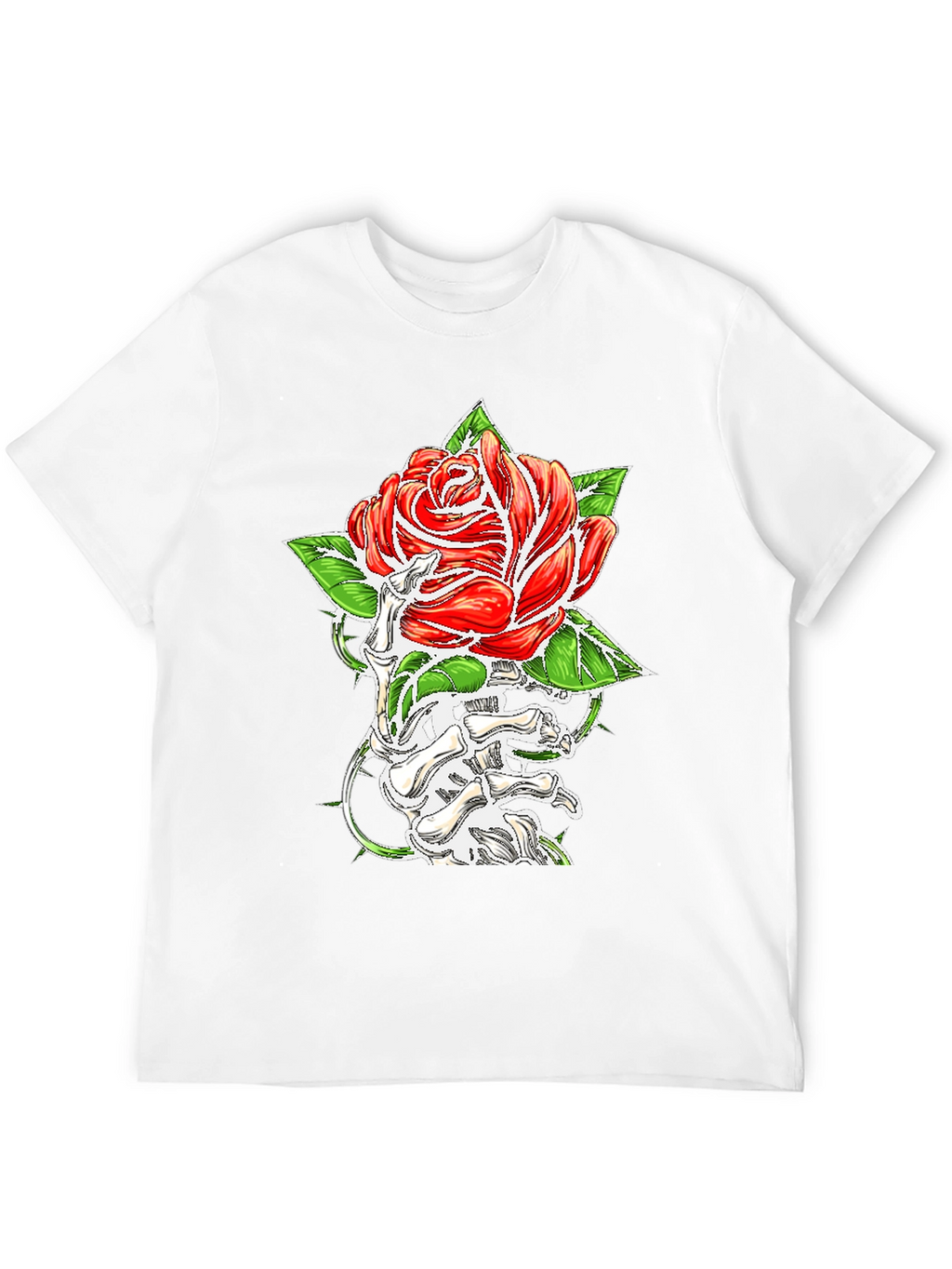 Rose & Bone Hand Graphic Black T-Shirt