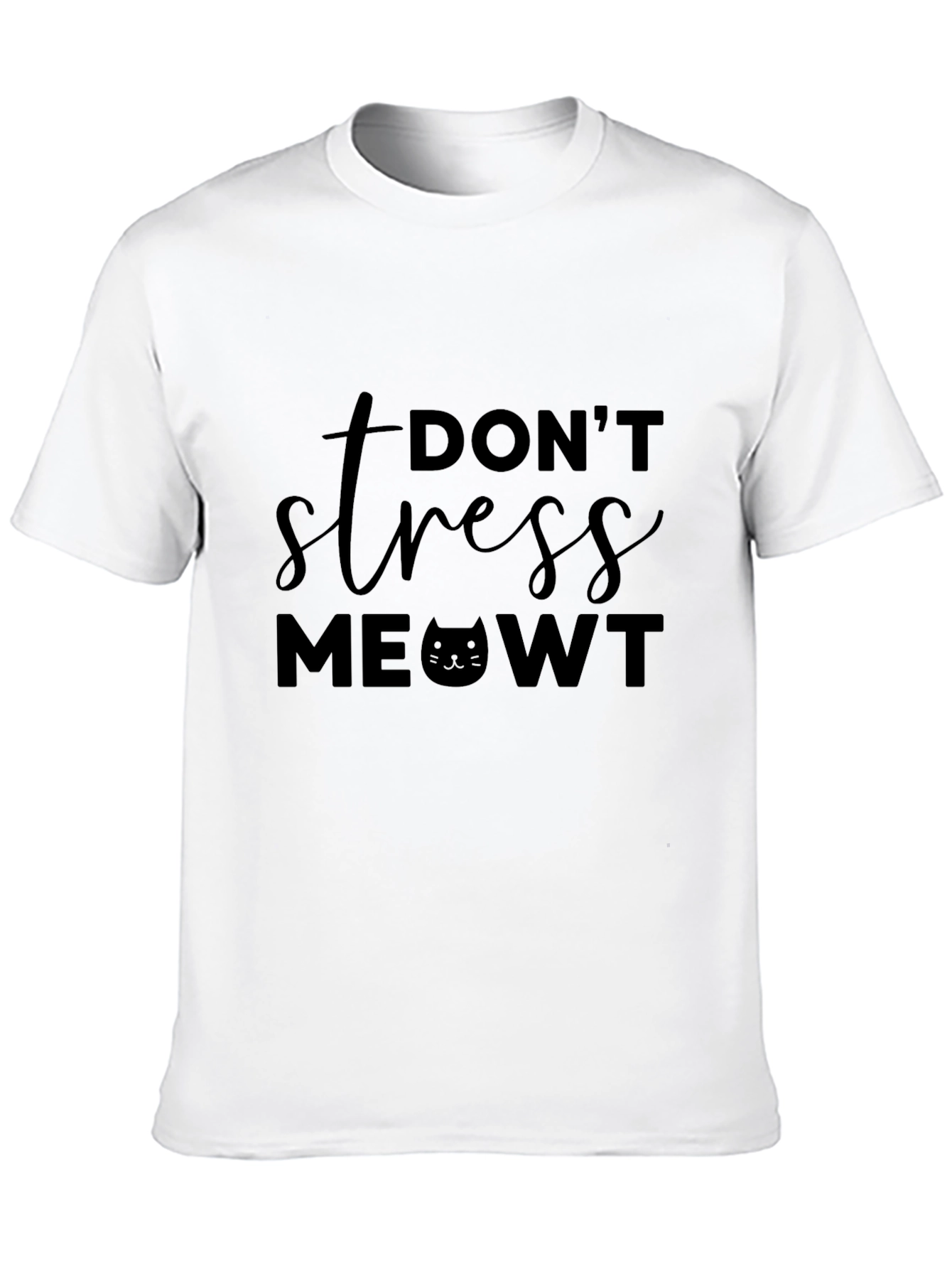 Dont Stress MEOWT T-Shirt Funny Cat Lover Tee