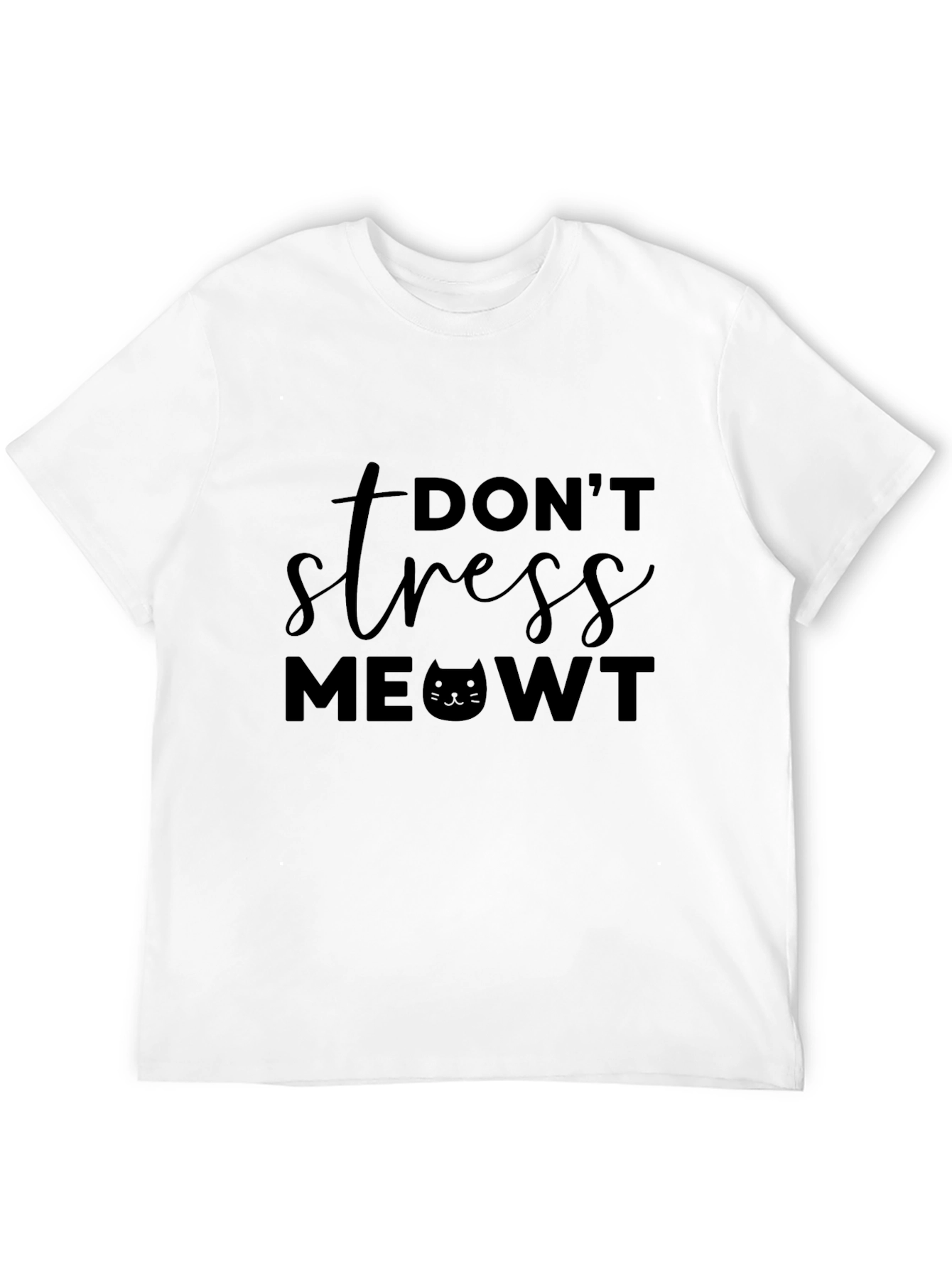 Dont Stress MEOWT T-Shirt Funny Cat Lover Tee