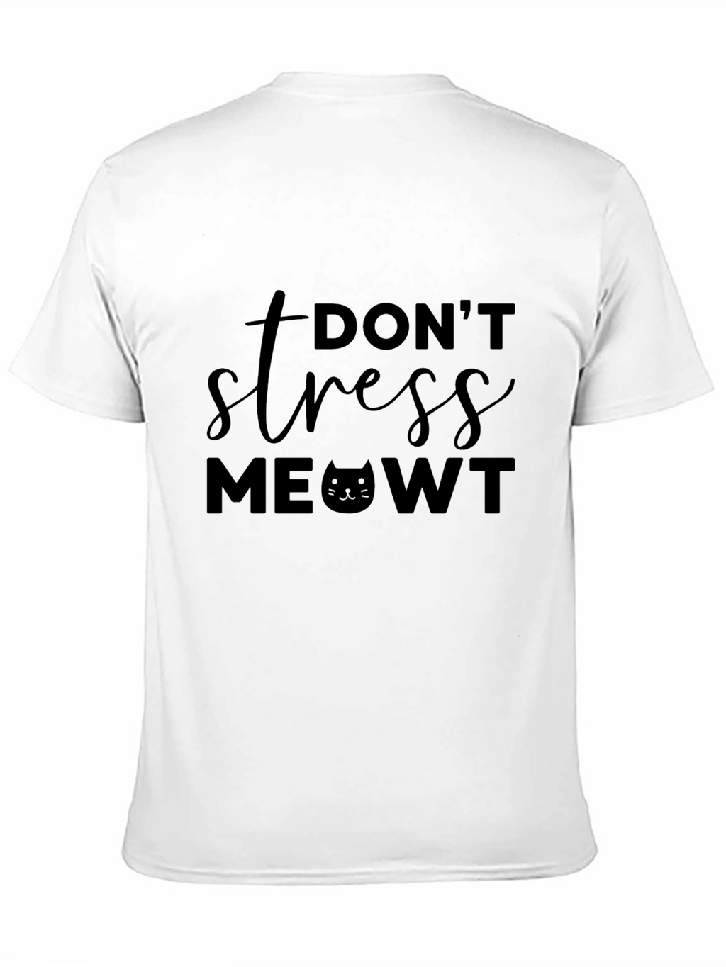 Dont Stress MEOWT T-Shirt Funny Cat Lover Tee