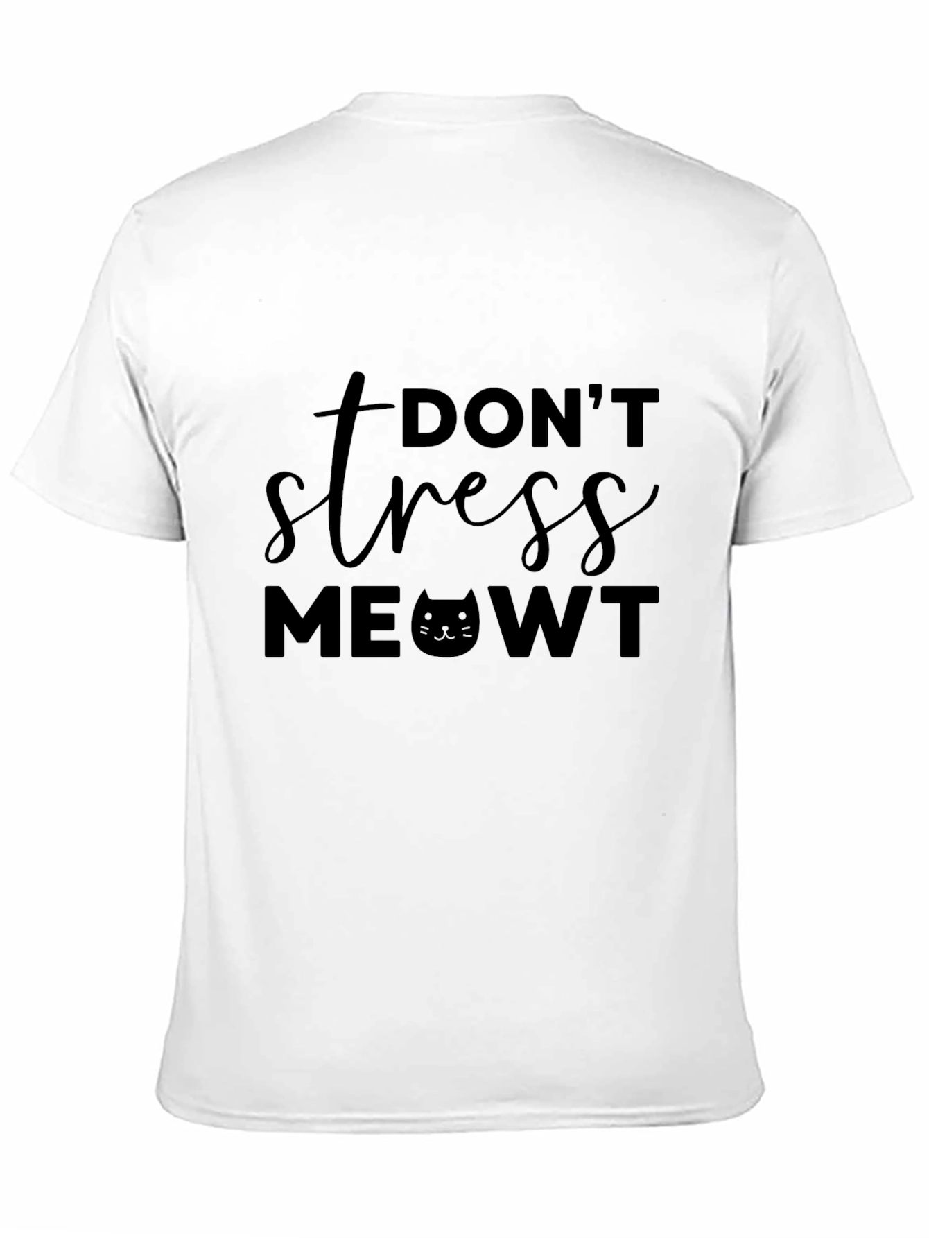 Dont Stress MEOWT T-Shirt Funny Cat Lover Tee