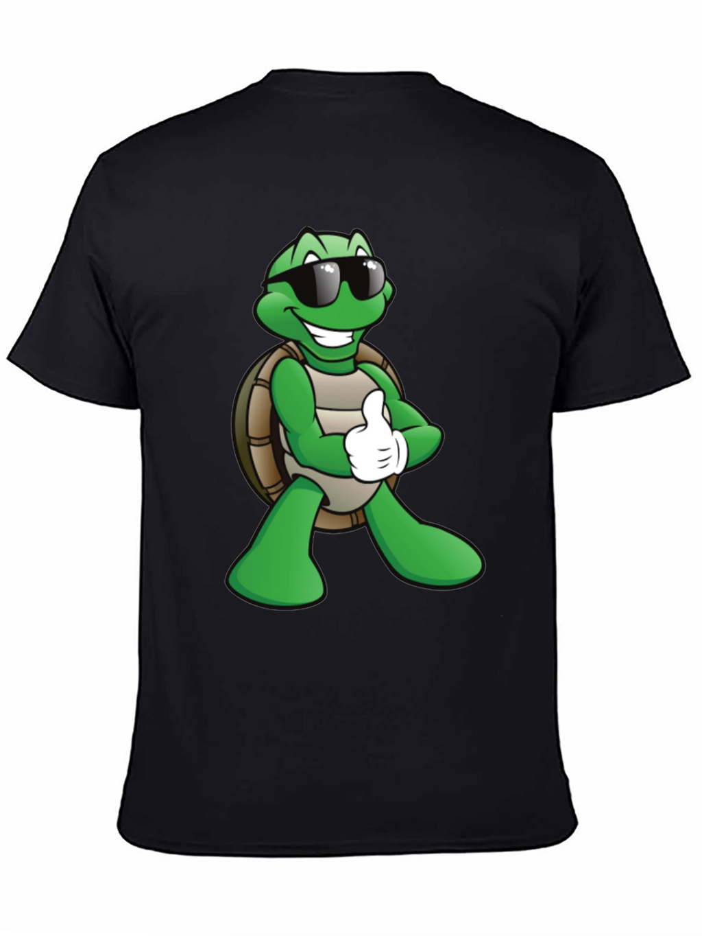 Cool Turtle Graphic T-Shirt - Black