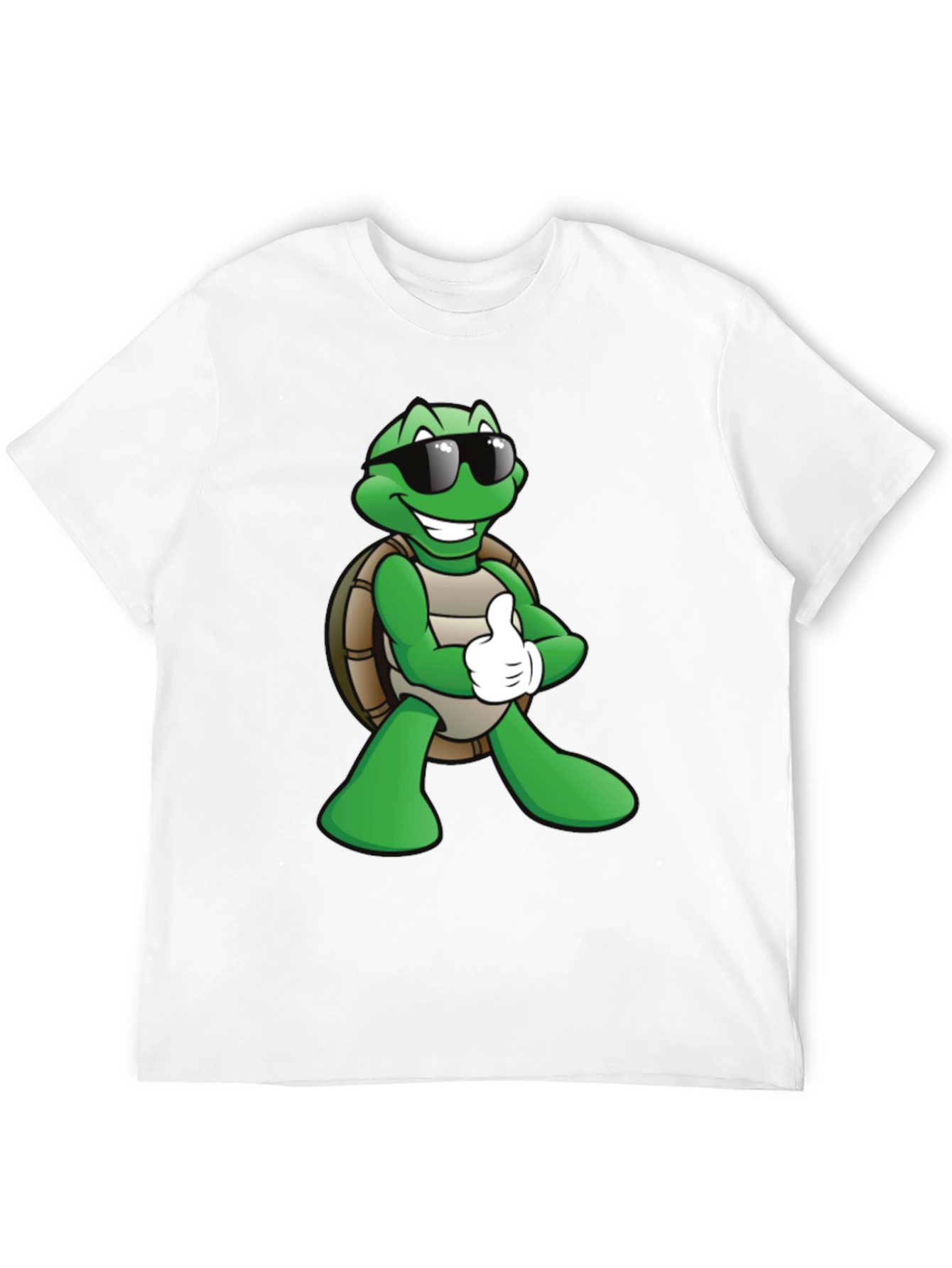 Cool Turtle Graphic T-Shirt - Black