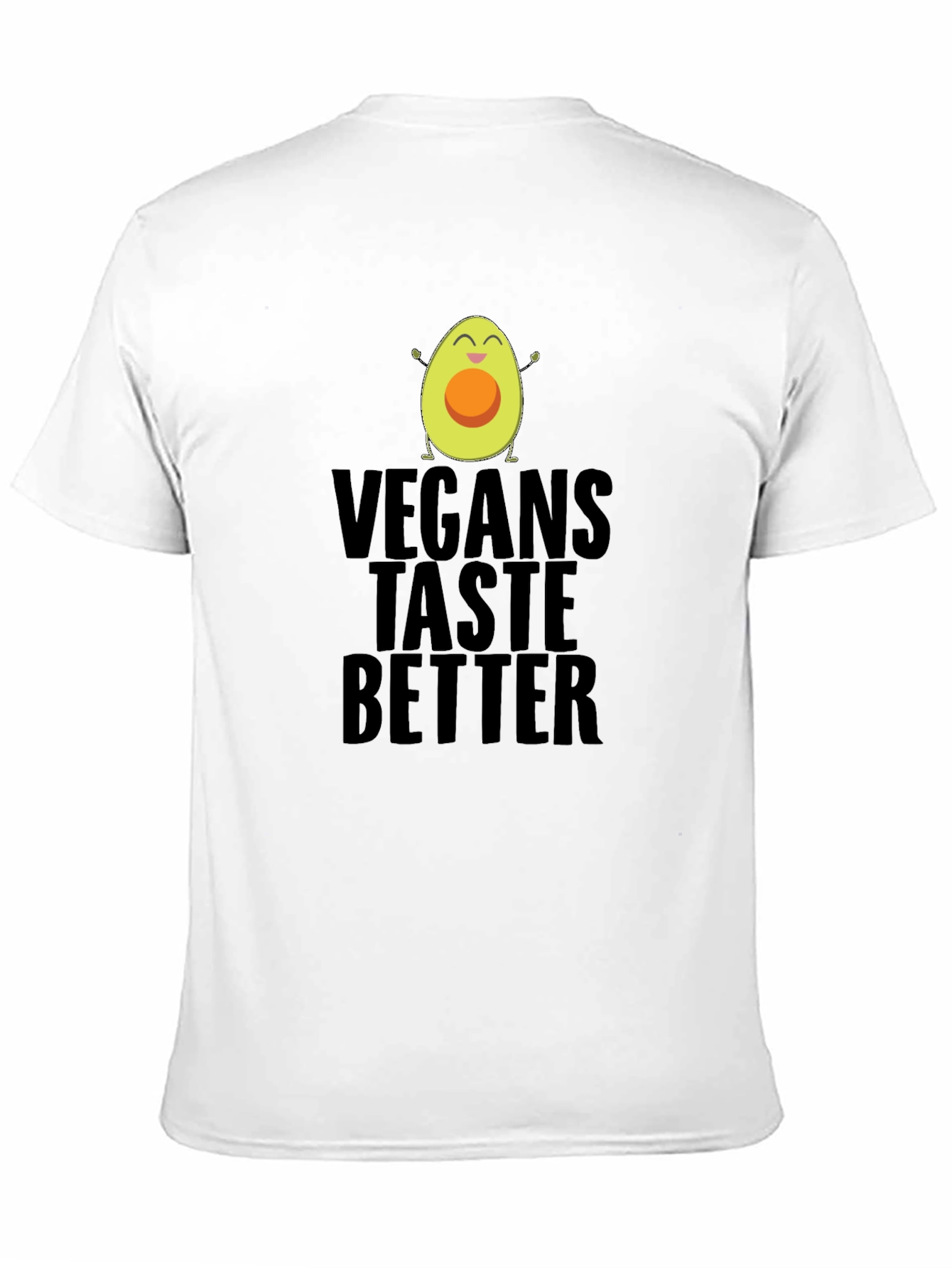Vegans Taste Better Funny Avocado Graphic T-Shirt