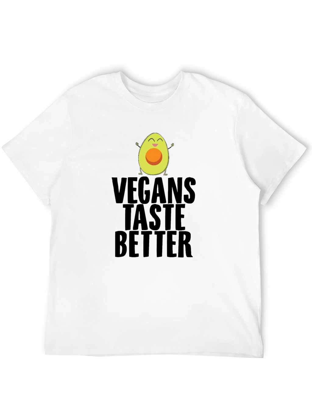 Vegans Taste Better Funny Avocado Graphic T-Shirt