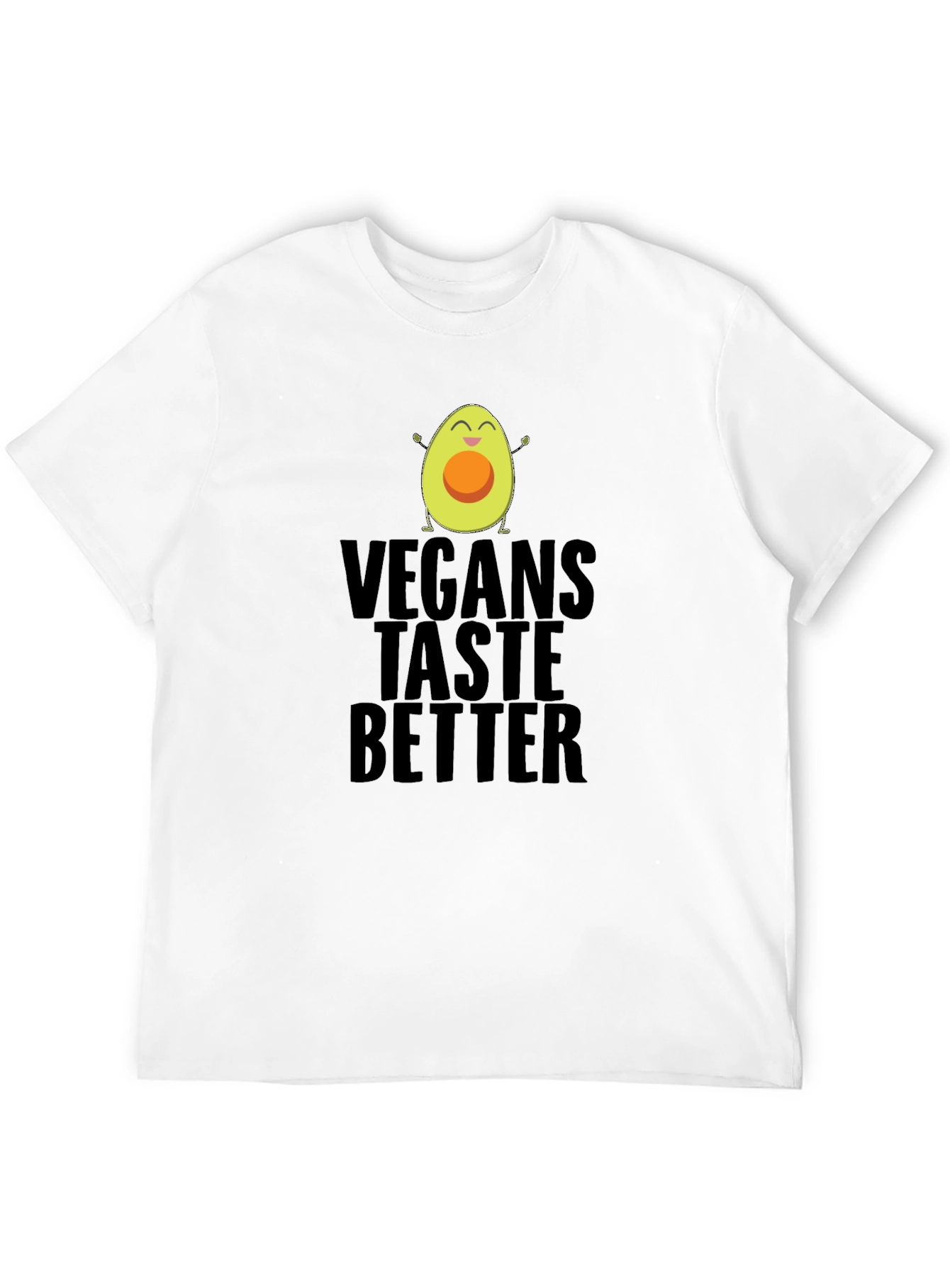 Vegans Taste Better Funny Avocado Graphic T-Shirt
