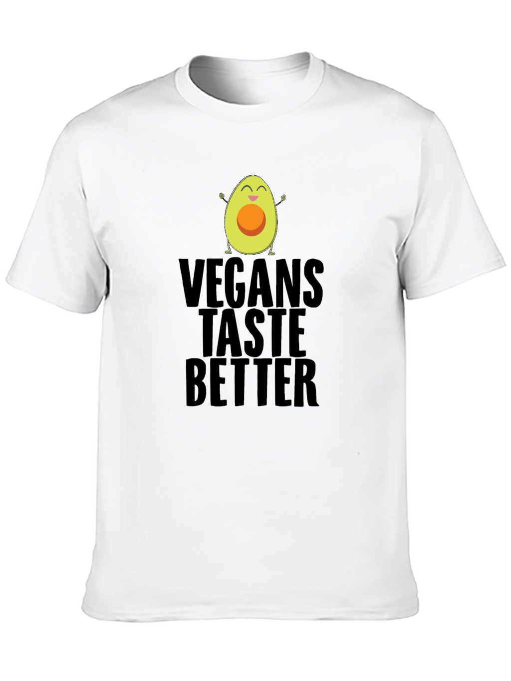 Vegans Taste Better Funny Avocado Graphic T-Shirt