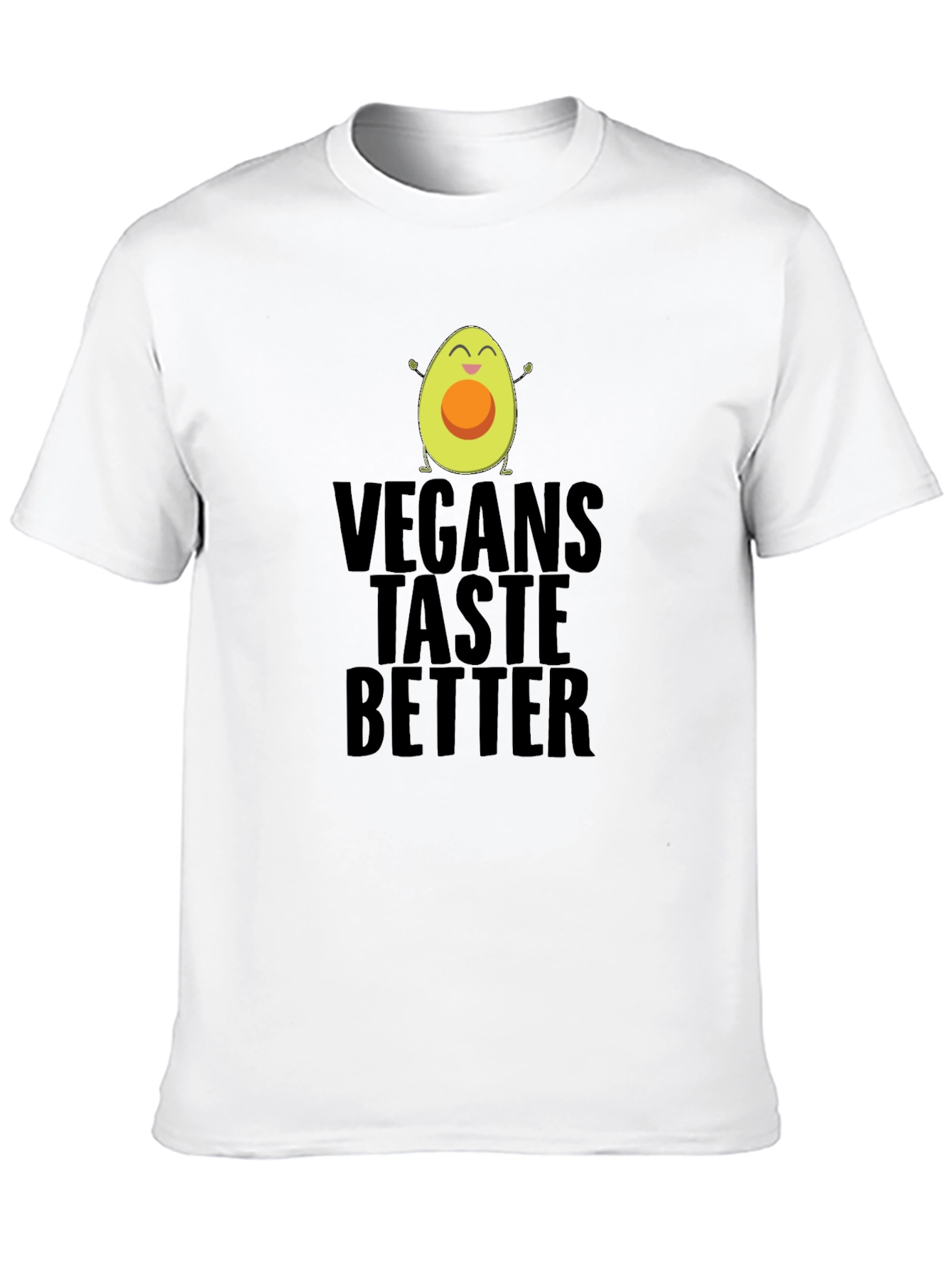 Vegans Taste Better Funny Avocado Graphic T-Shirt