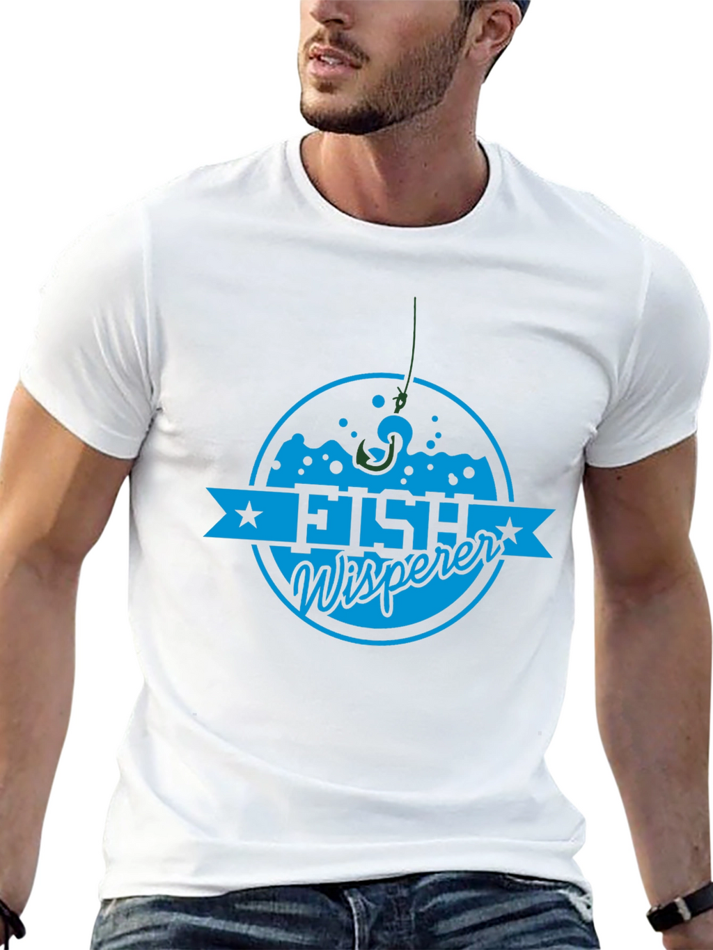 Fish Whisperer Graphic Tee - Fishing Lovers T-Shirt