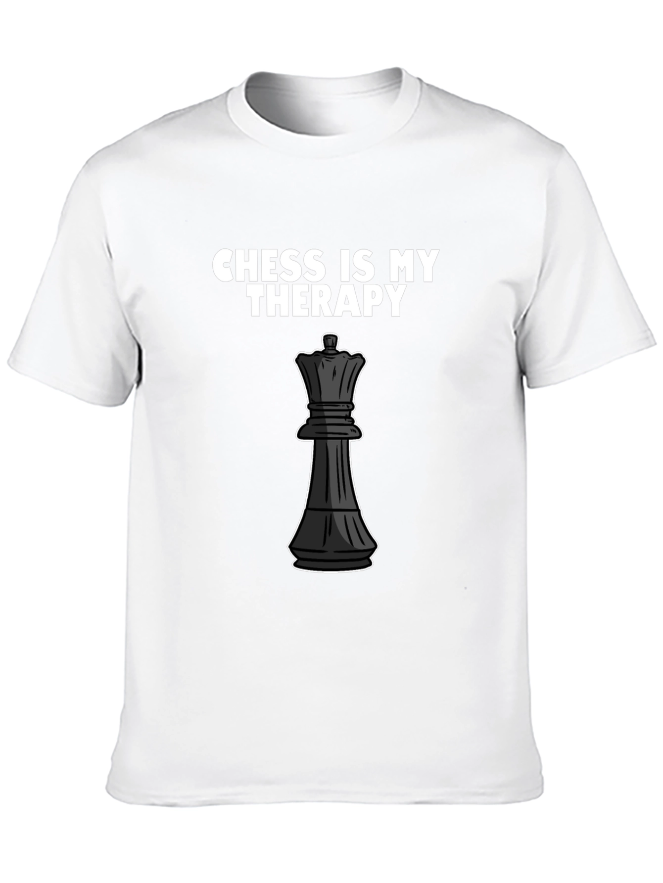 Chess is My Therapy T-Shirt - Queen Piece Design
