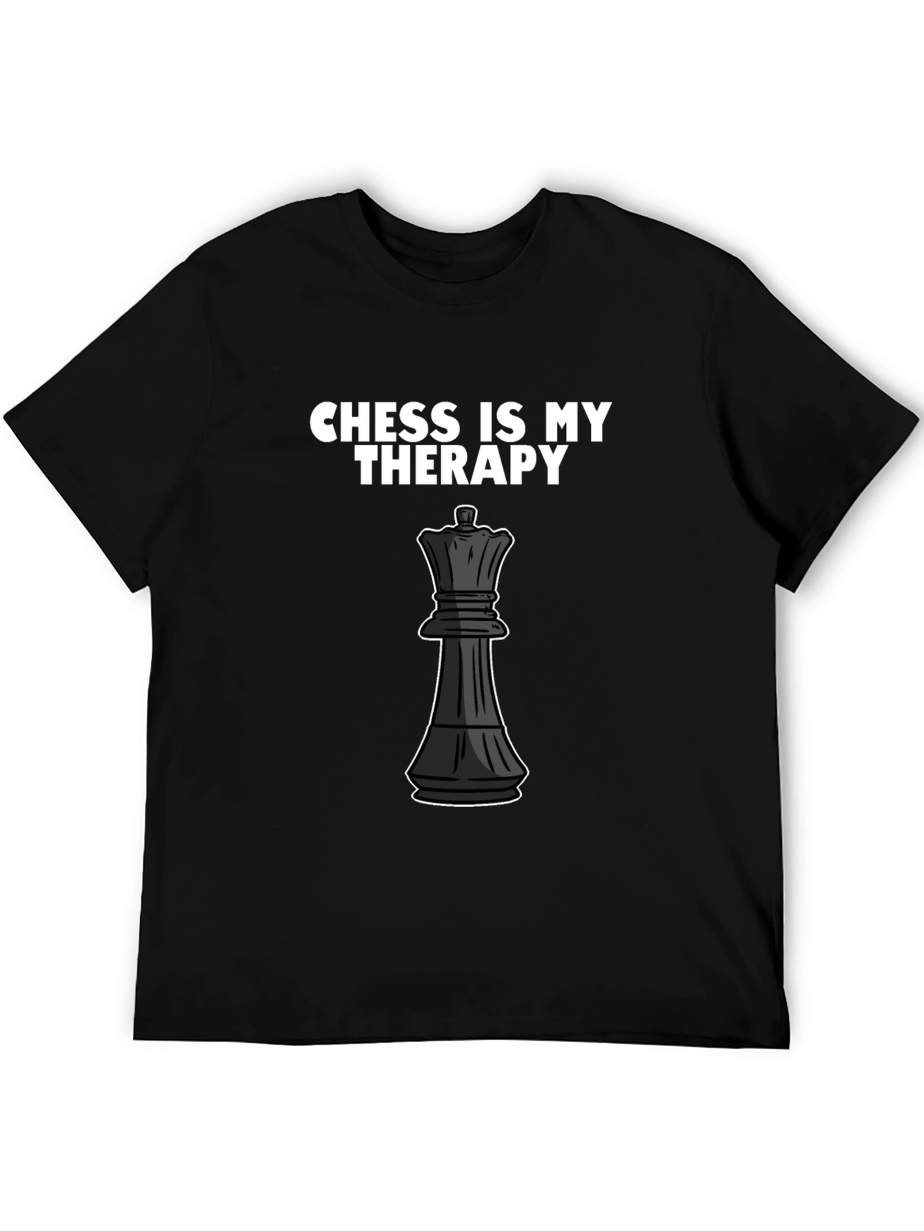 Chess is My Therapy T-Shirt - Queen Piece Design